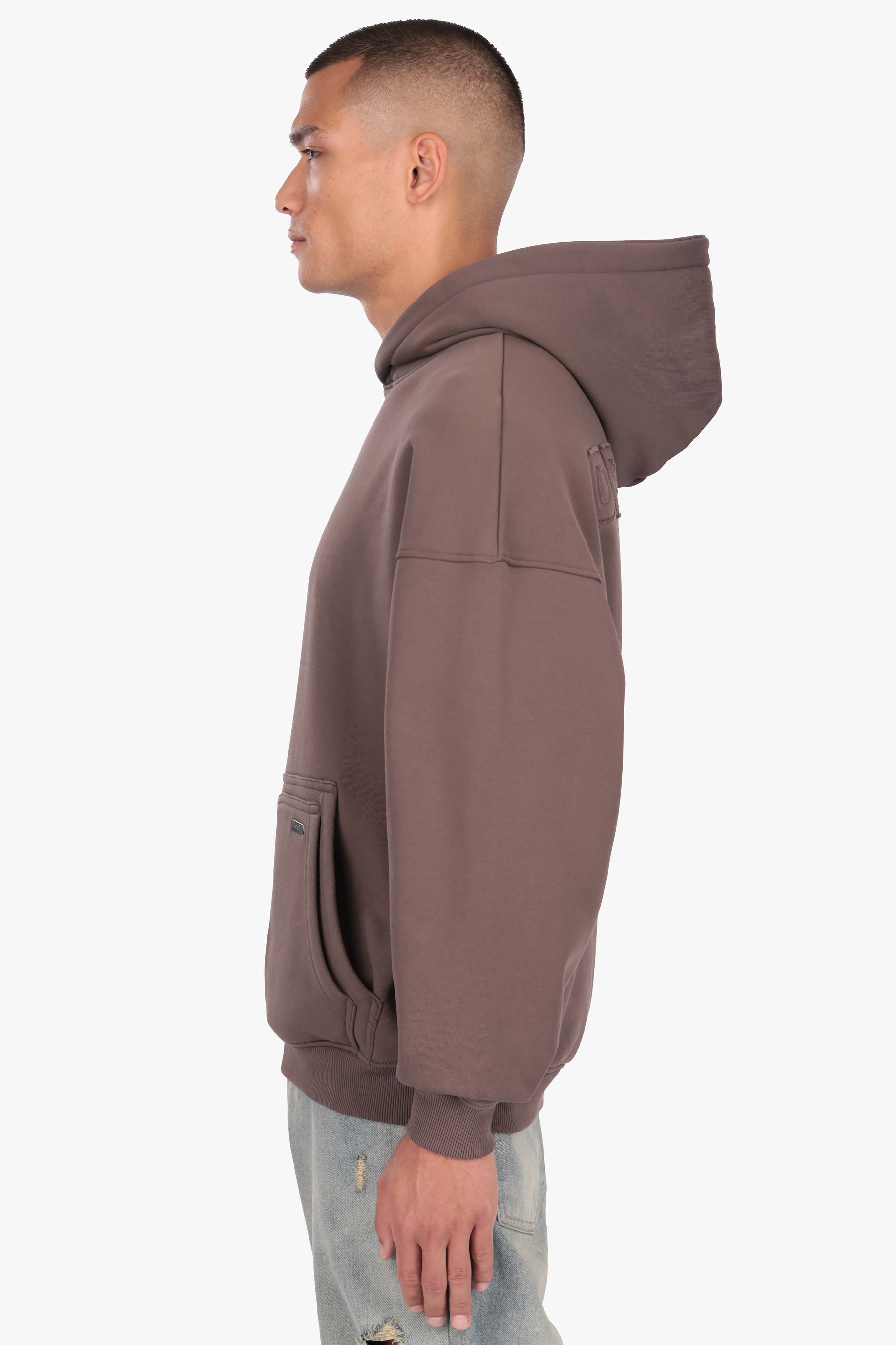 RAW APPLICATION HOODIE BROWN