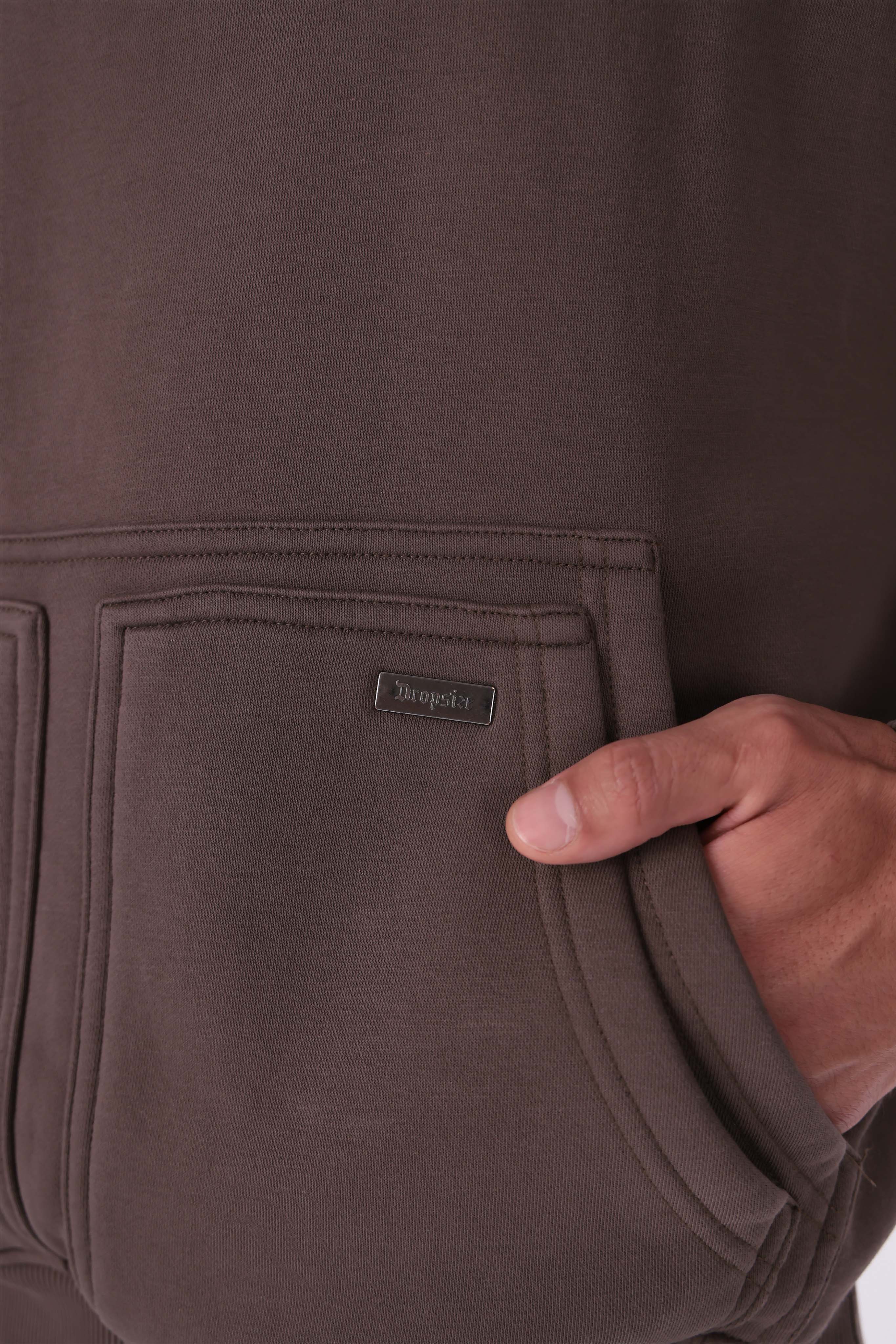 RAW APPLICATION HOODIE BROWN