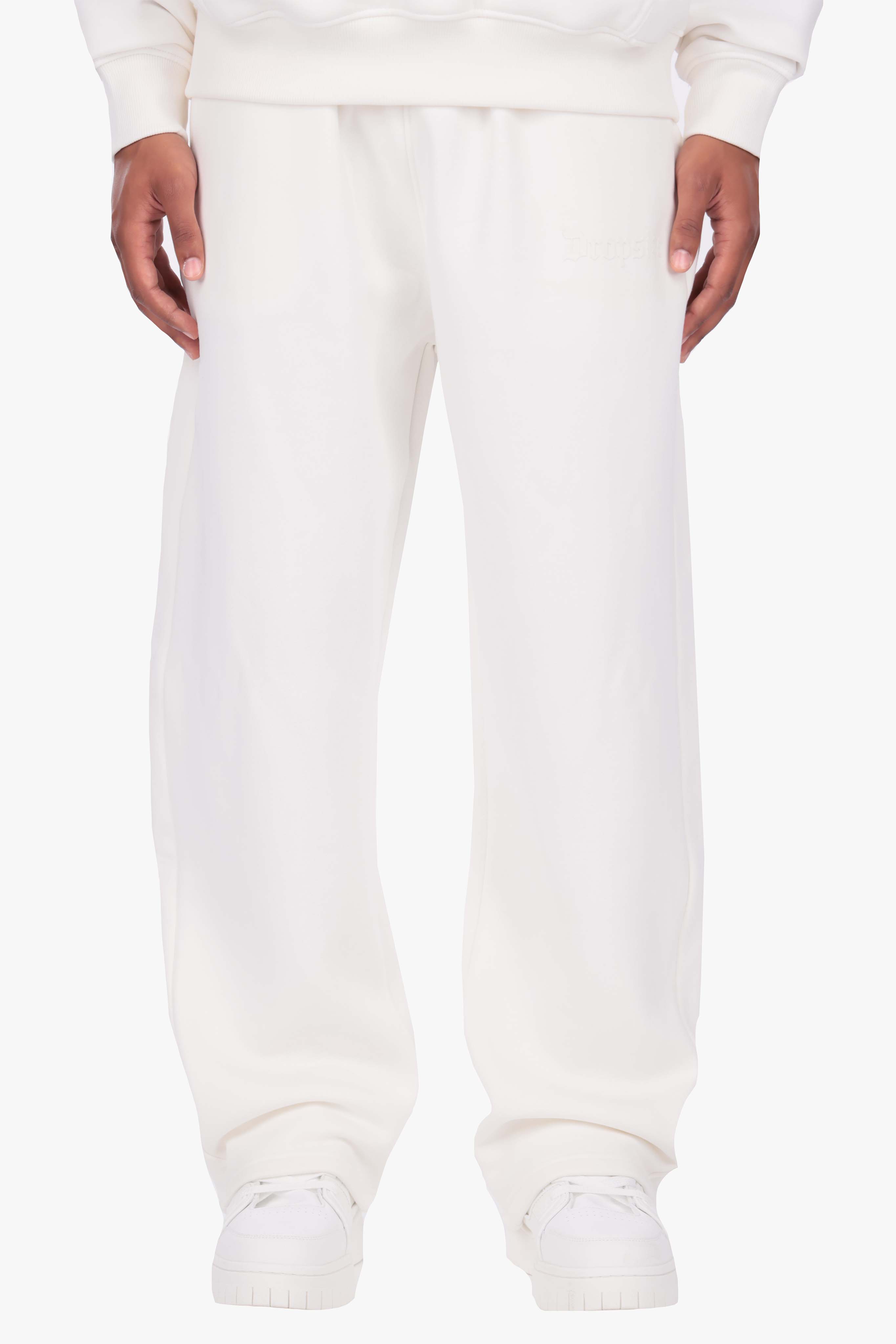 HD OPEN LEG JOGGER CREAM WHITE