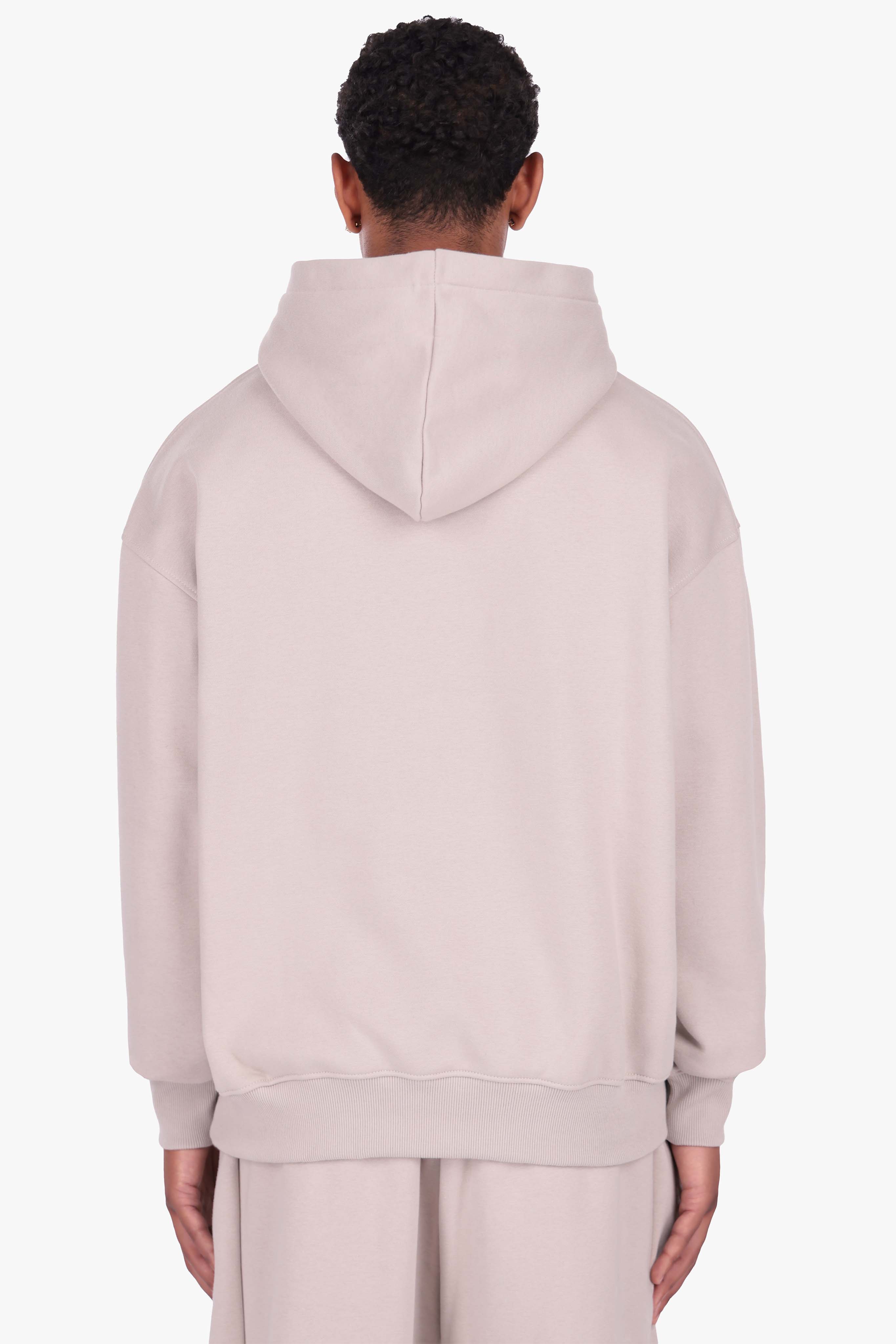 HEAVY OVERSIZE HD LOGO HOODIE MUSHROOM