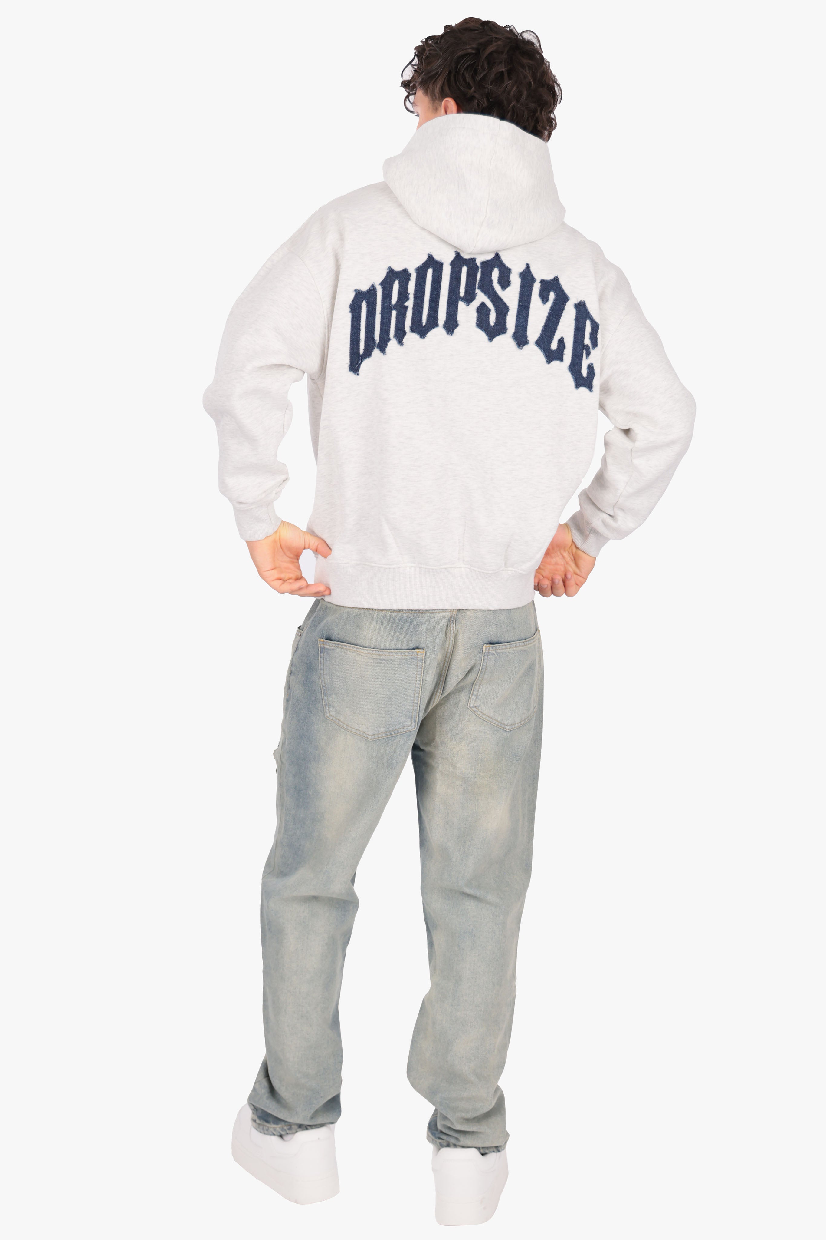 DENIM APPLICATION HOODIE