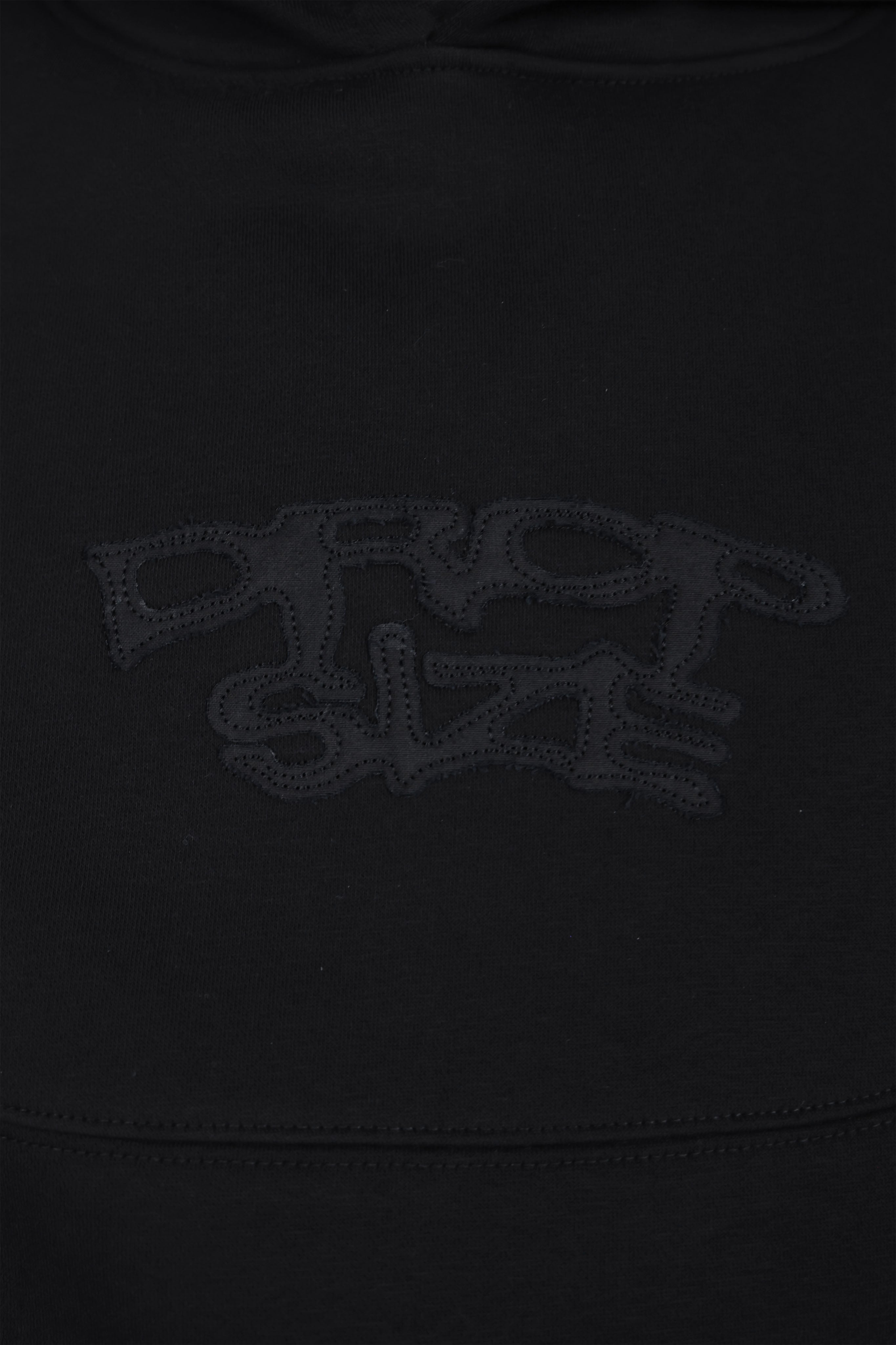 WAVY SEAM HOODIE WASHED BLACK