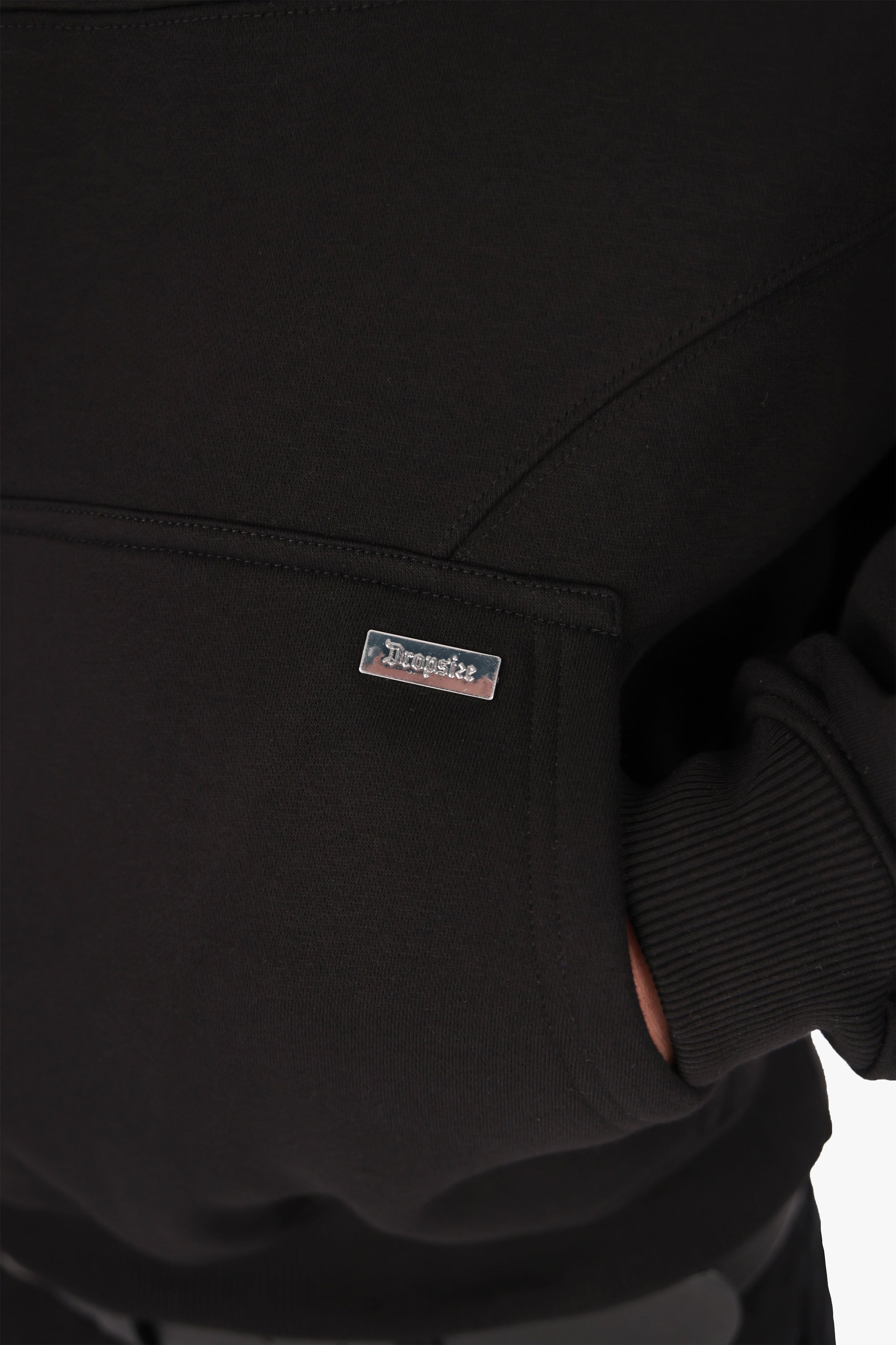 WAVY SEAM HOODIE WASHED BLACK