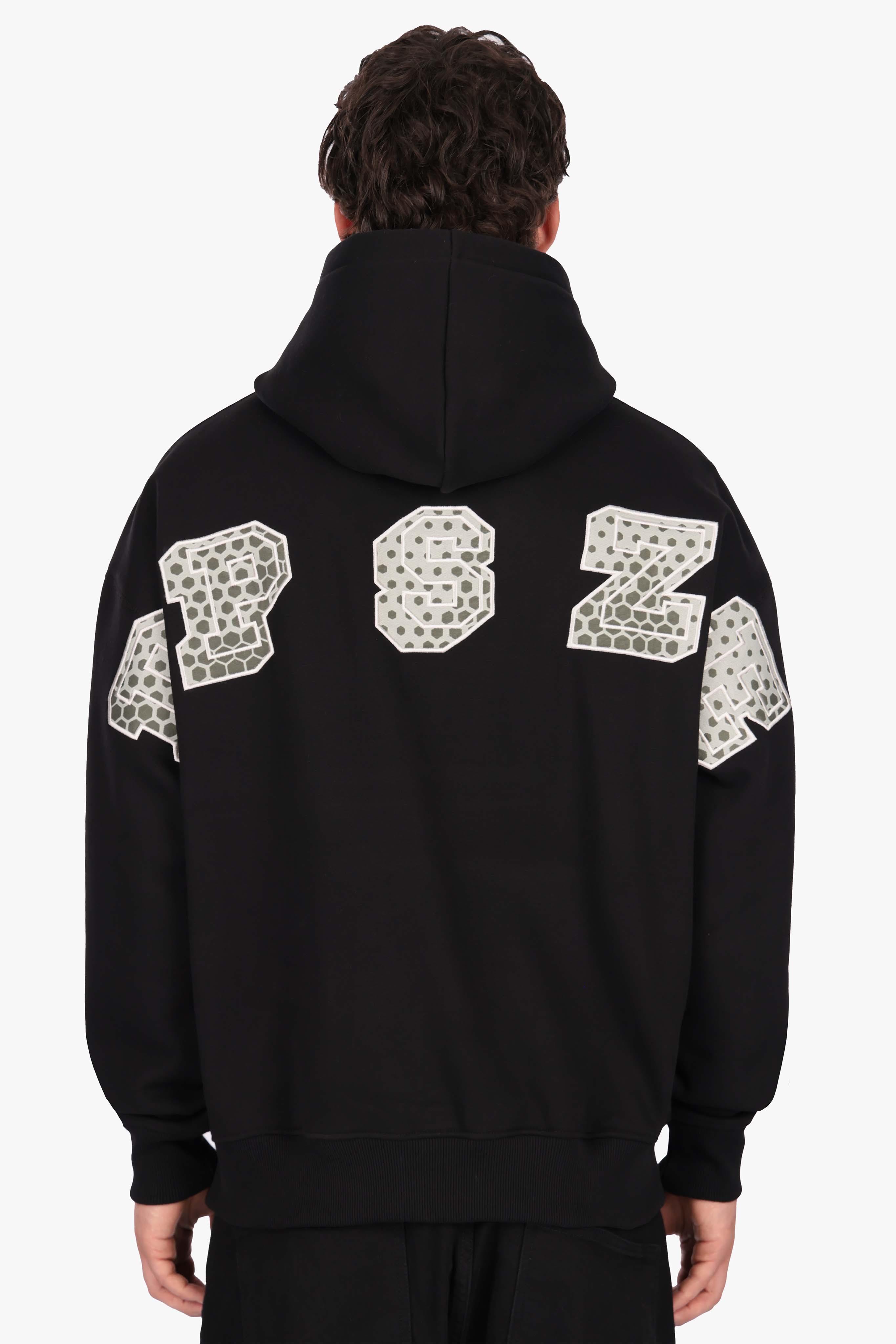CAMO PATCH HOODIE BLACK