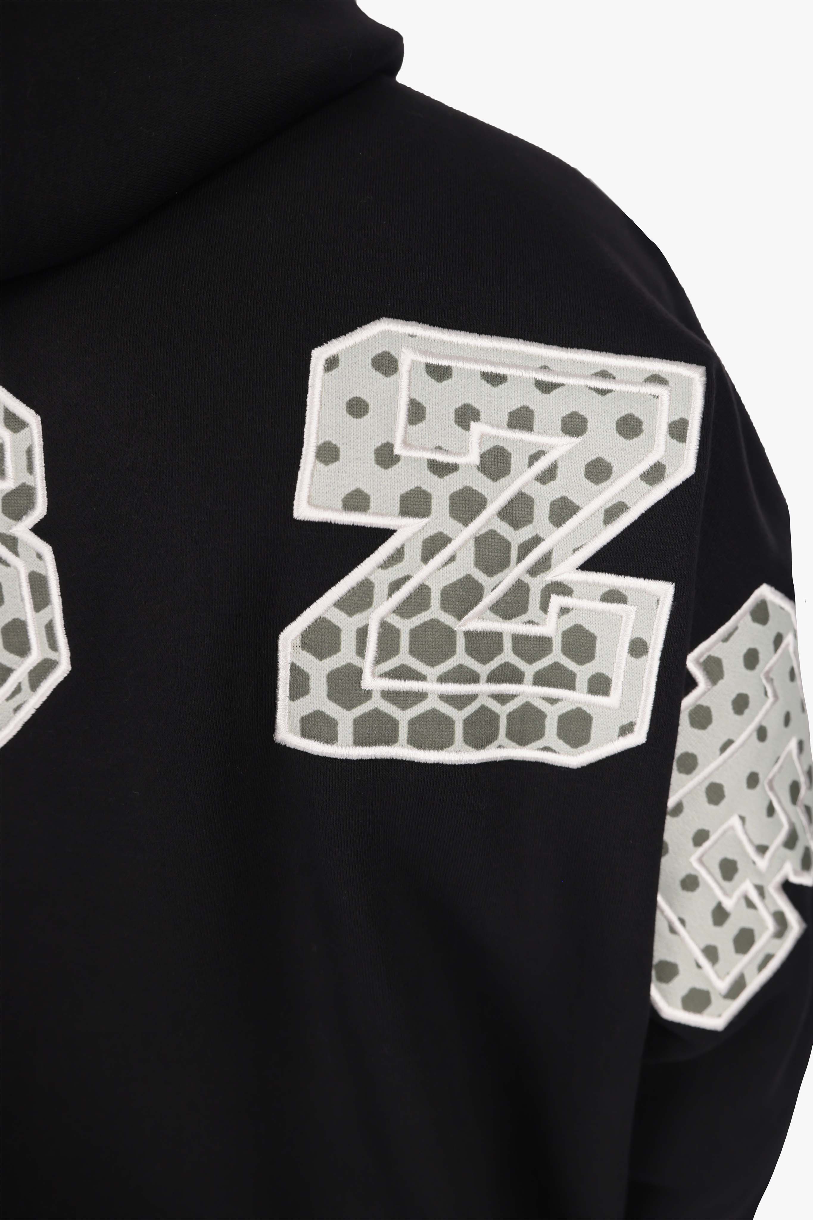 CAMO PATCH HOODIE BLACK