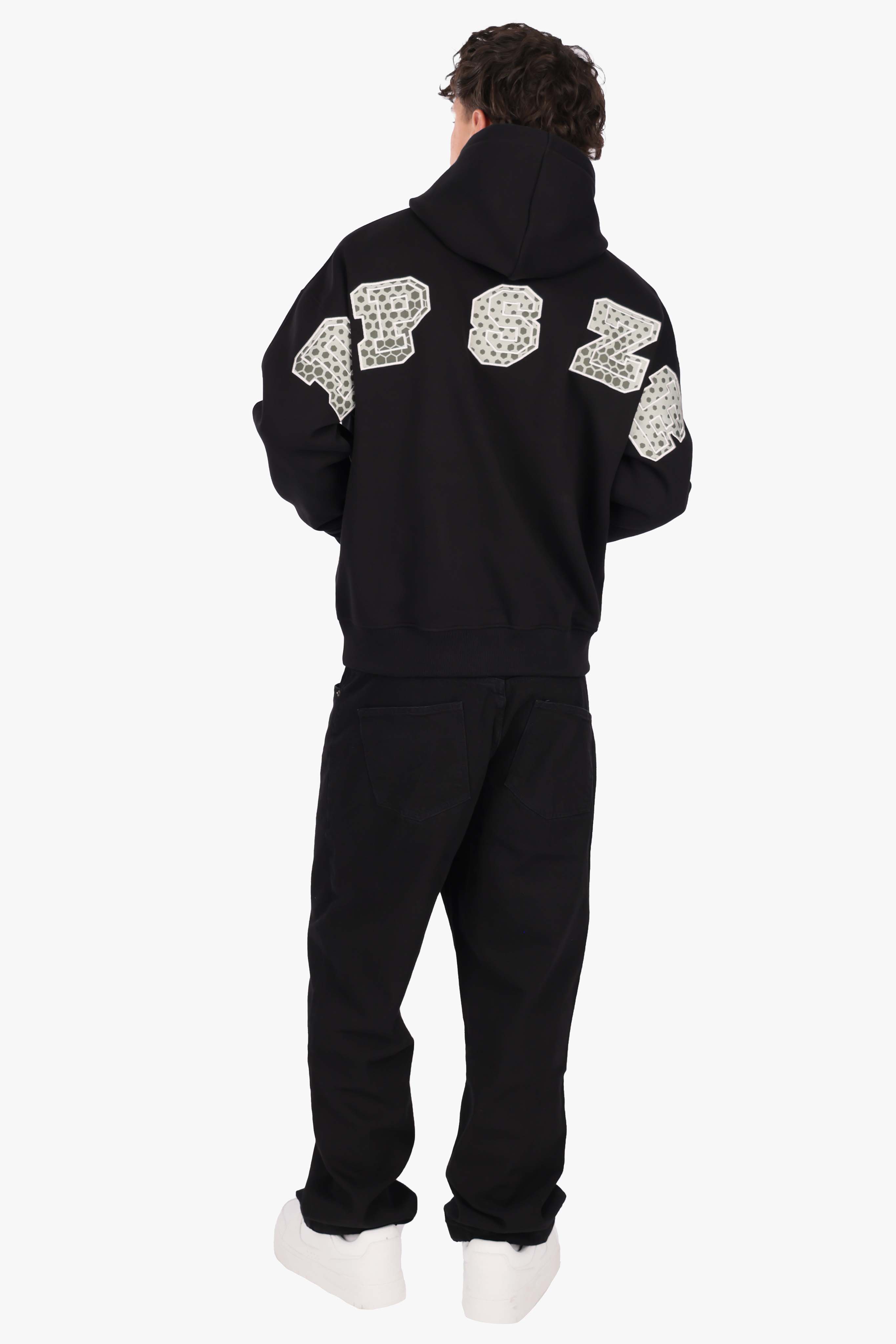 CAMO PATCH HOODIE BLACK