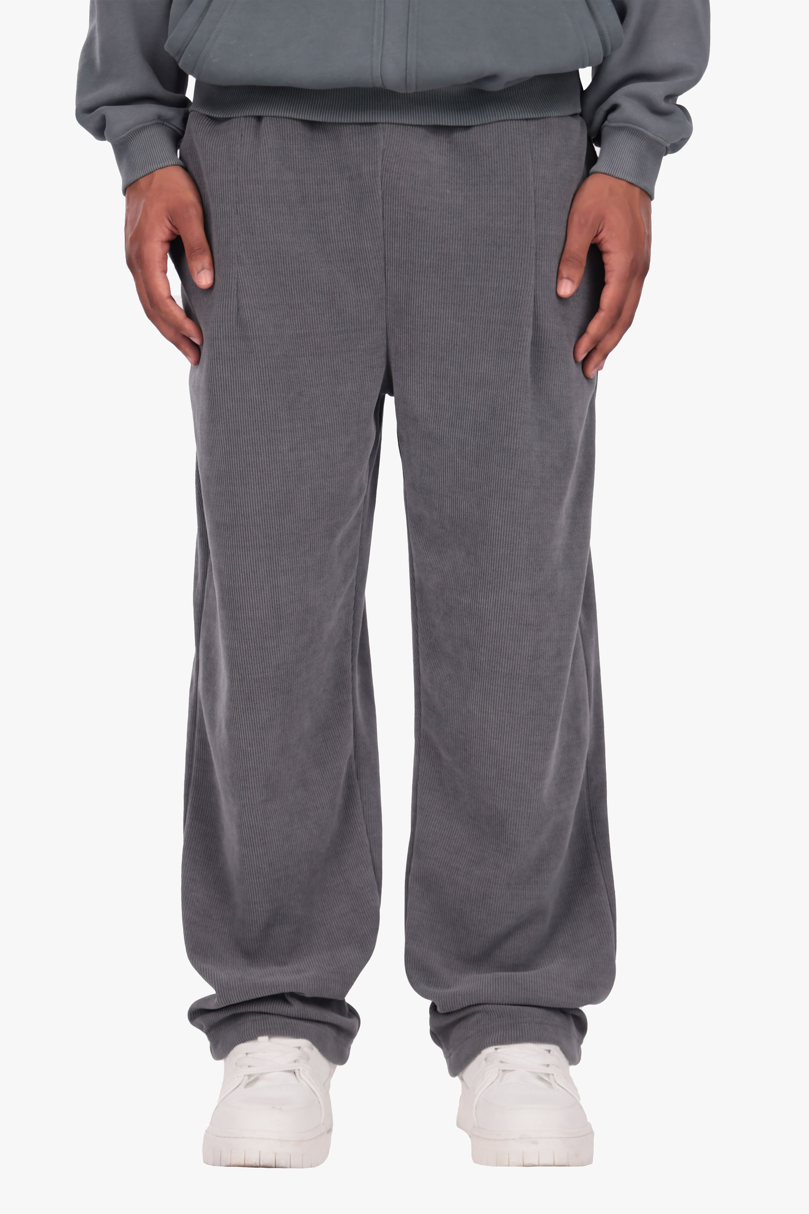 STRUCTURED JOGGER STEEL GREY