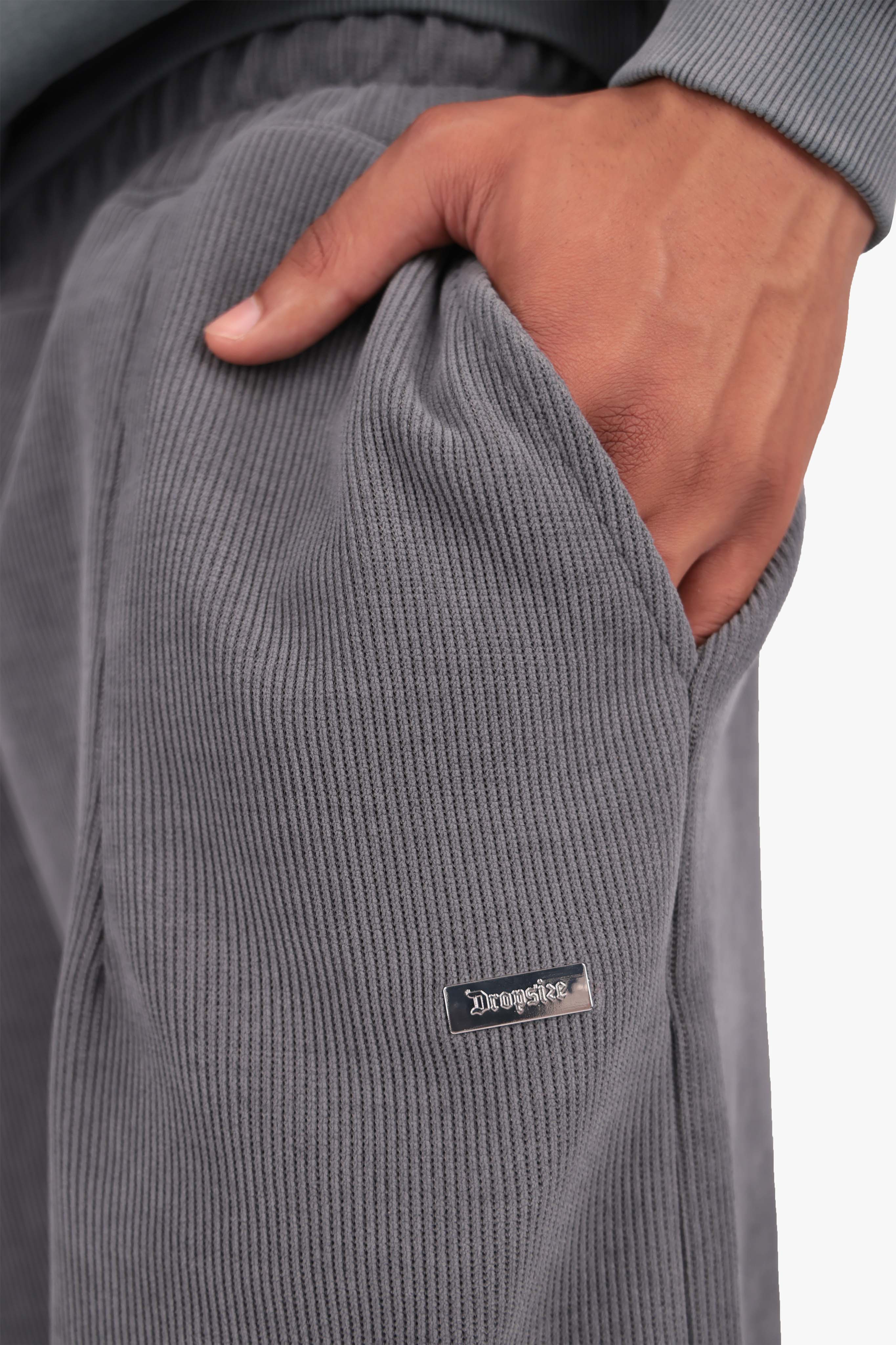 STRUCTURED JOGGER STEEL GREY