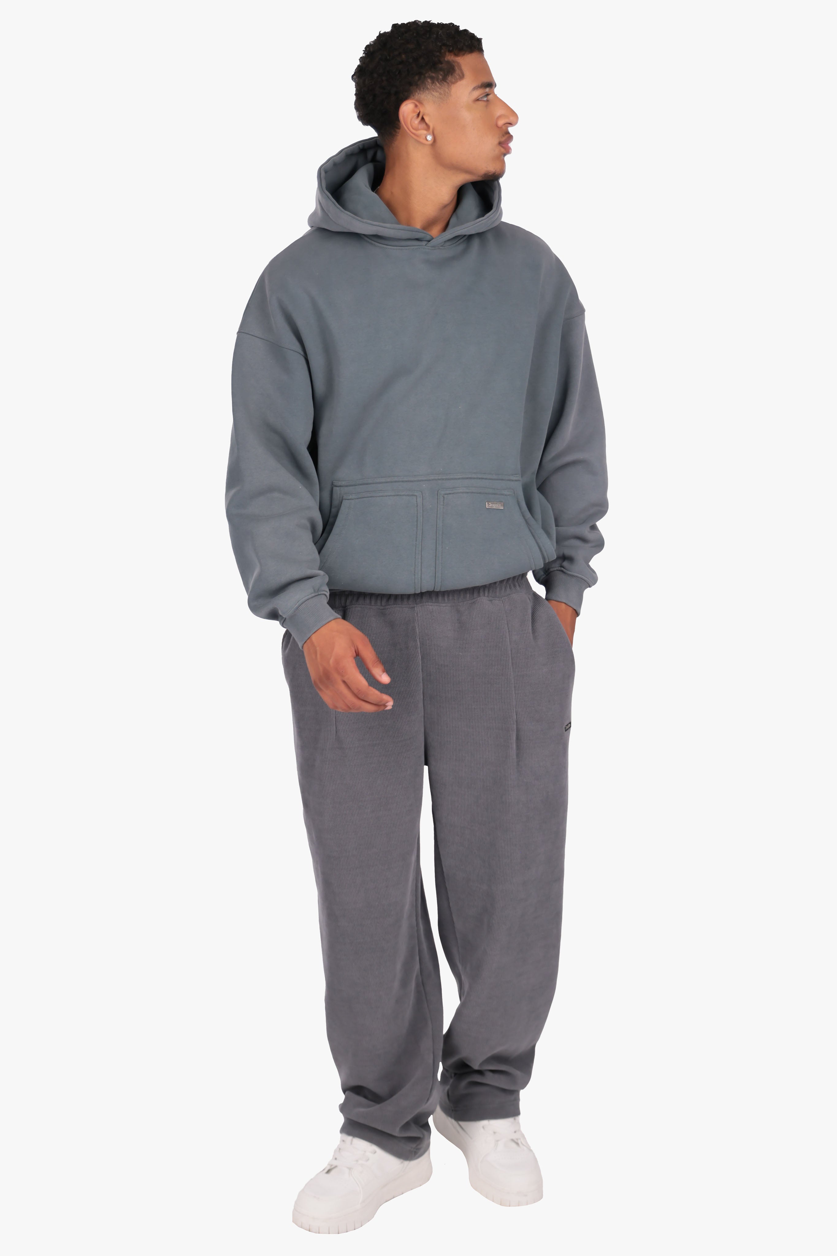 STRUCTURED JOGGER STEEL GREY