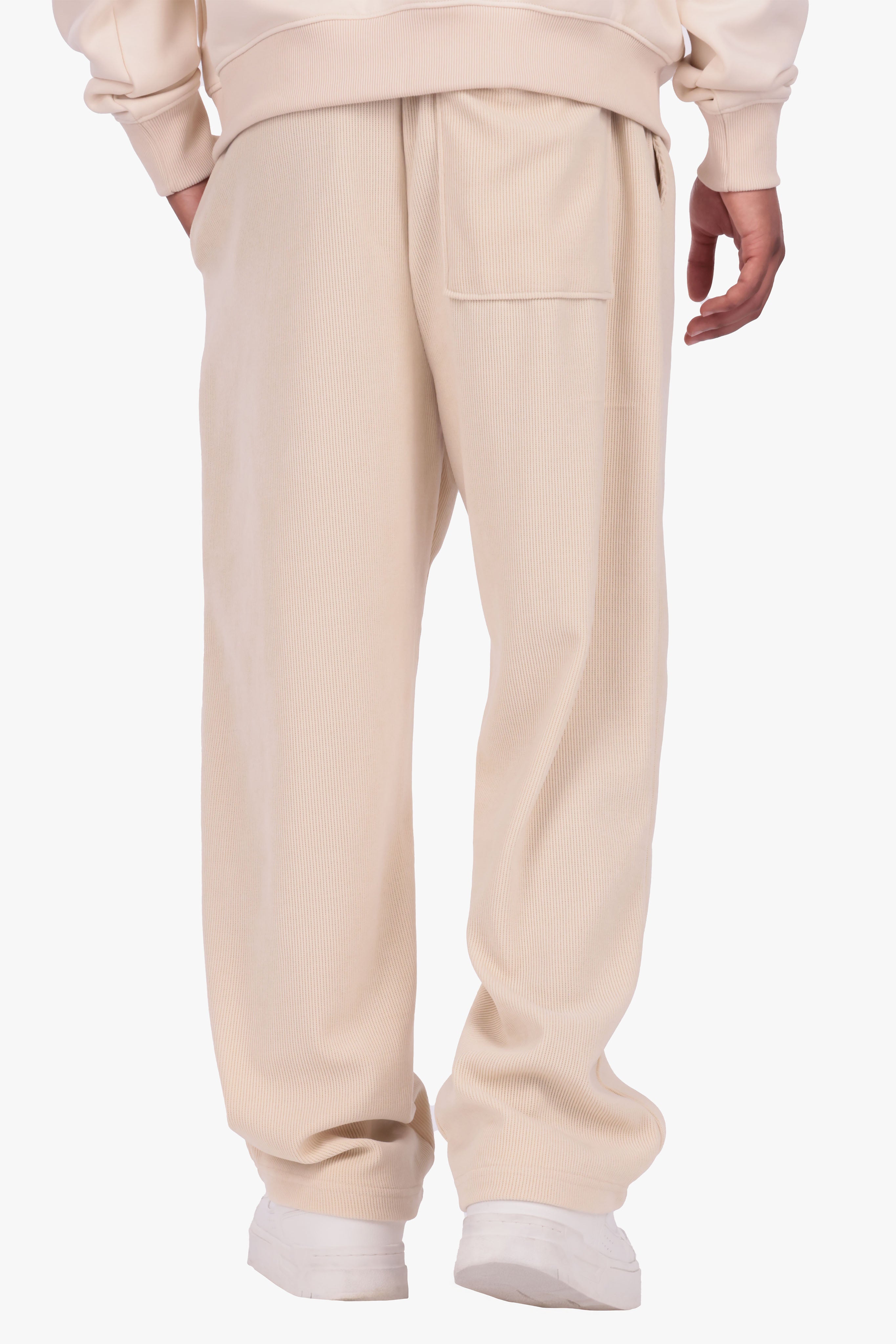 STRUCTURED JOGGER CREAM WHITE