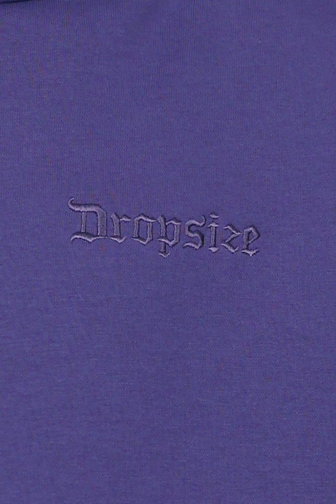 HEAVY OVERSIZE EMBO HOODIE SKIPPER BLUE