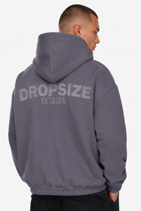 HEAVY OVERSIZE HD PRINT STEEL GREY