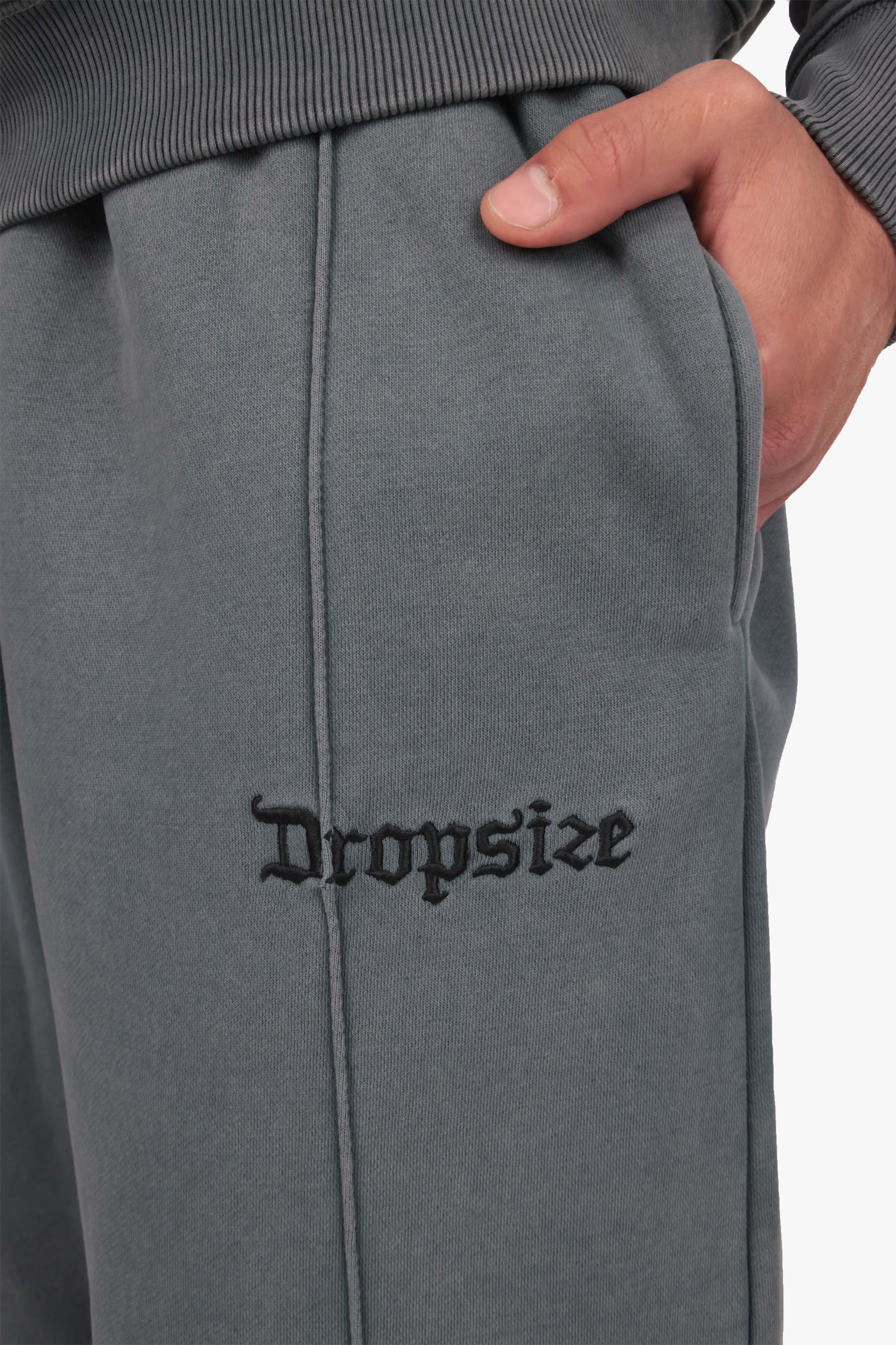 LOGO JOGGER ACID WASHED GREY