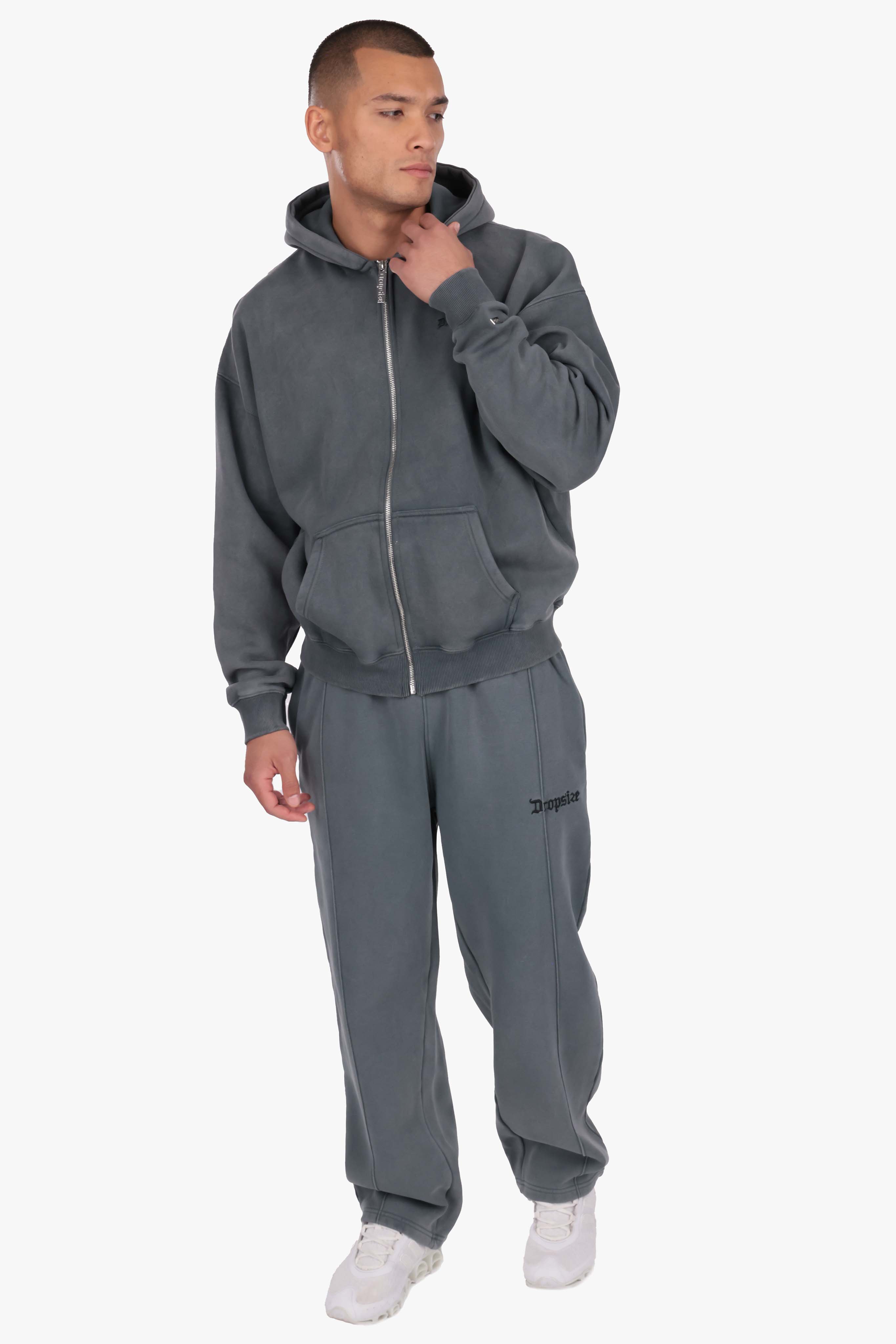 LOGO JOGGER ACID WASHED GREY