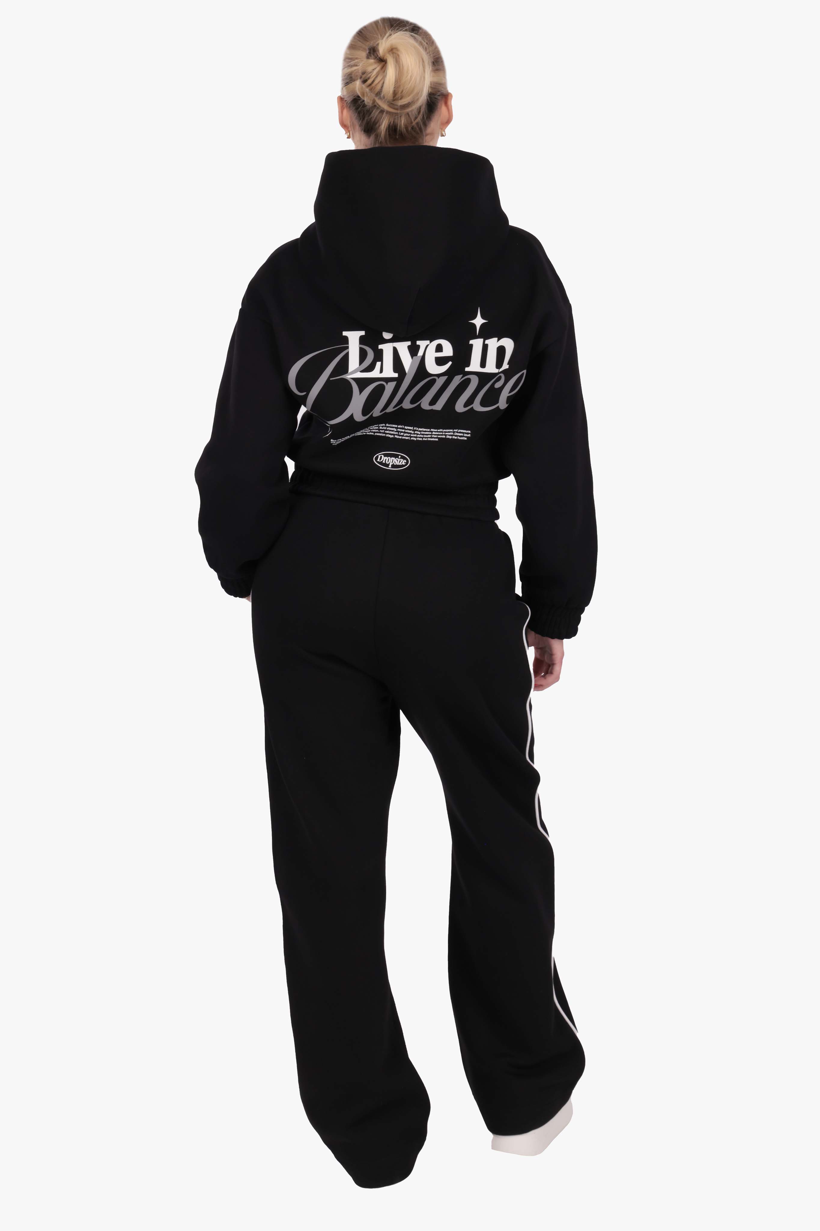 LIFE IN BALANCE WOMEN HOODIE BLACK