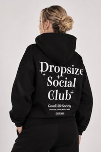 DROPSIZE SOCIAL CLUB WOMEN HOODIE BLACK