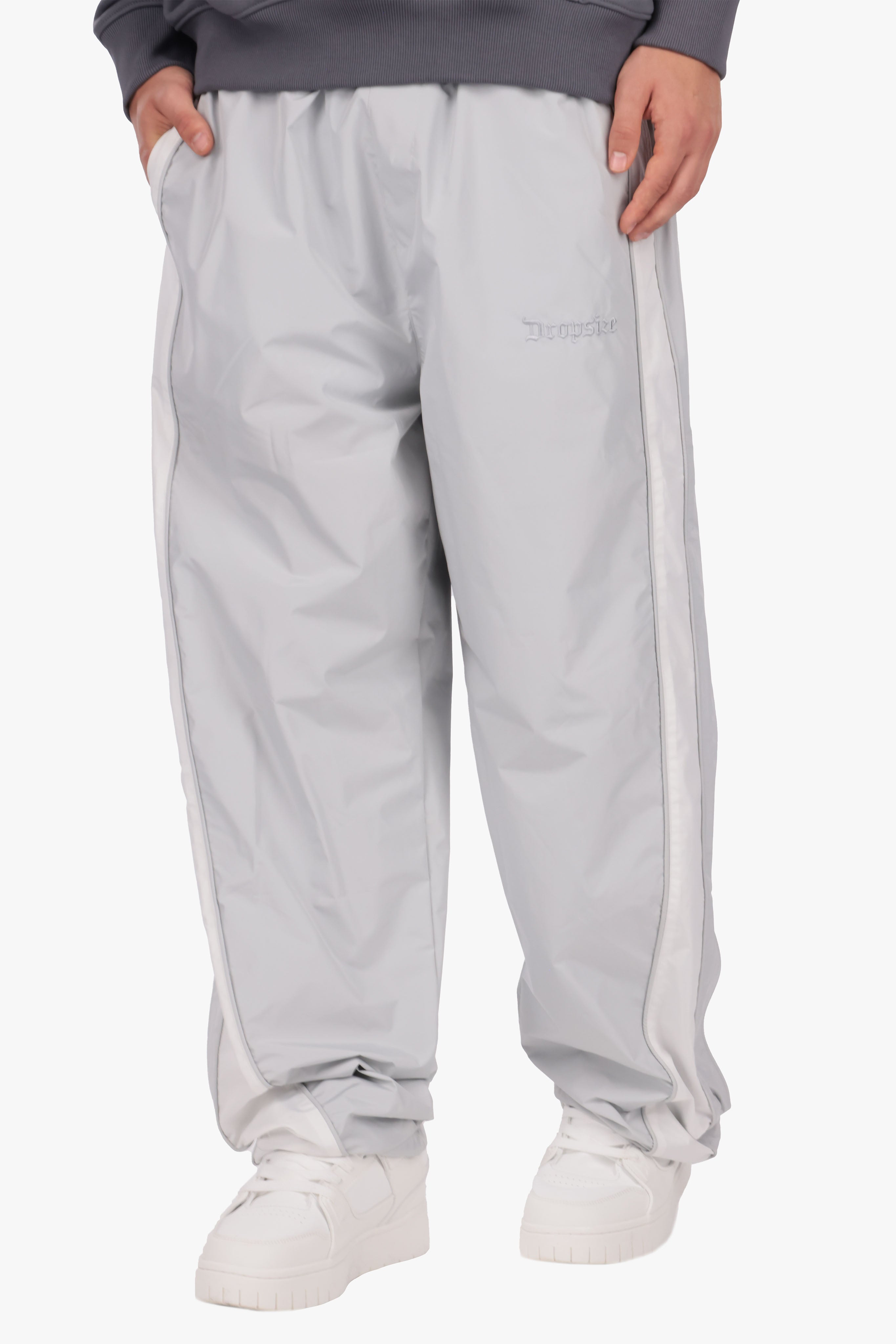 DROPSIZE CURVED TRACKPANTS GREY
