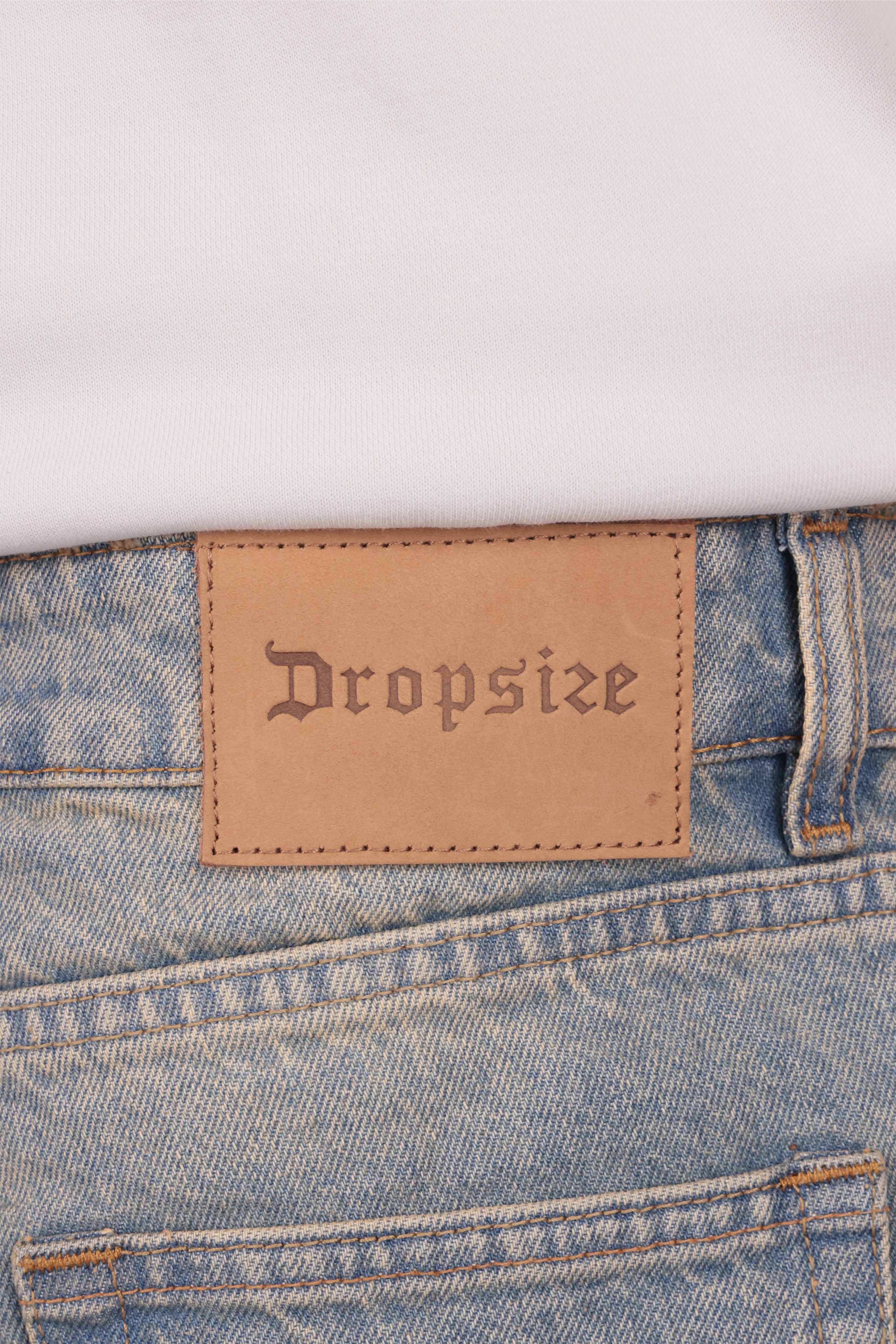 FLARE FIT JEANS WASHED BLUE