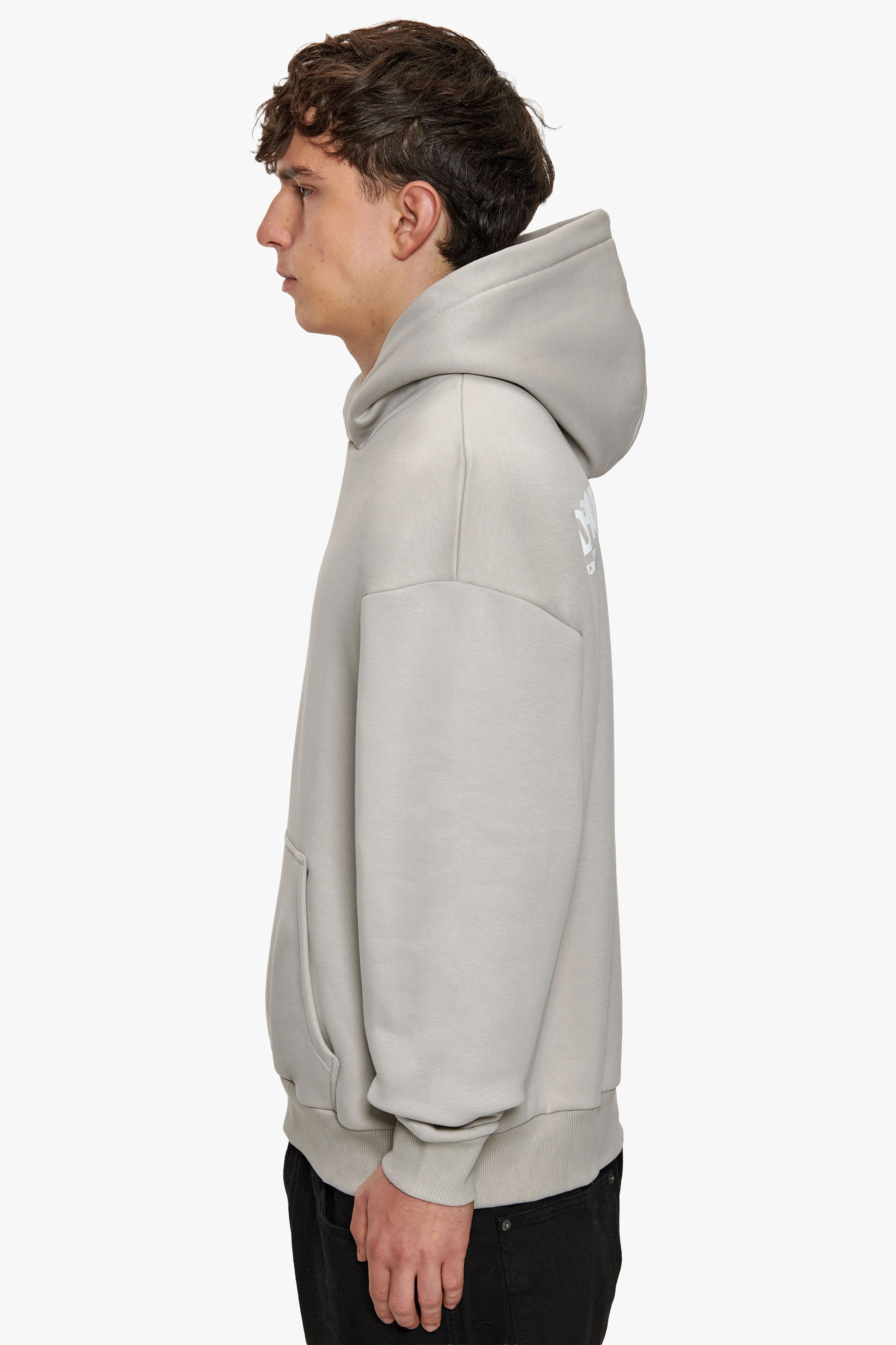 HEAVY OVERSIZE STUDIO HOODIE MOON BEAM / WHITE