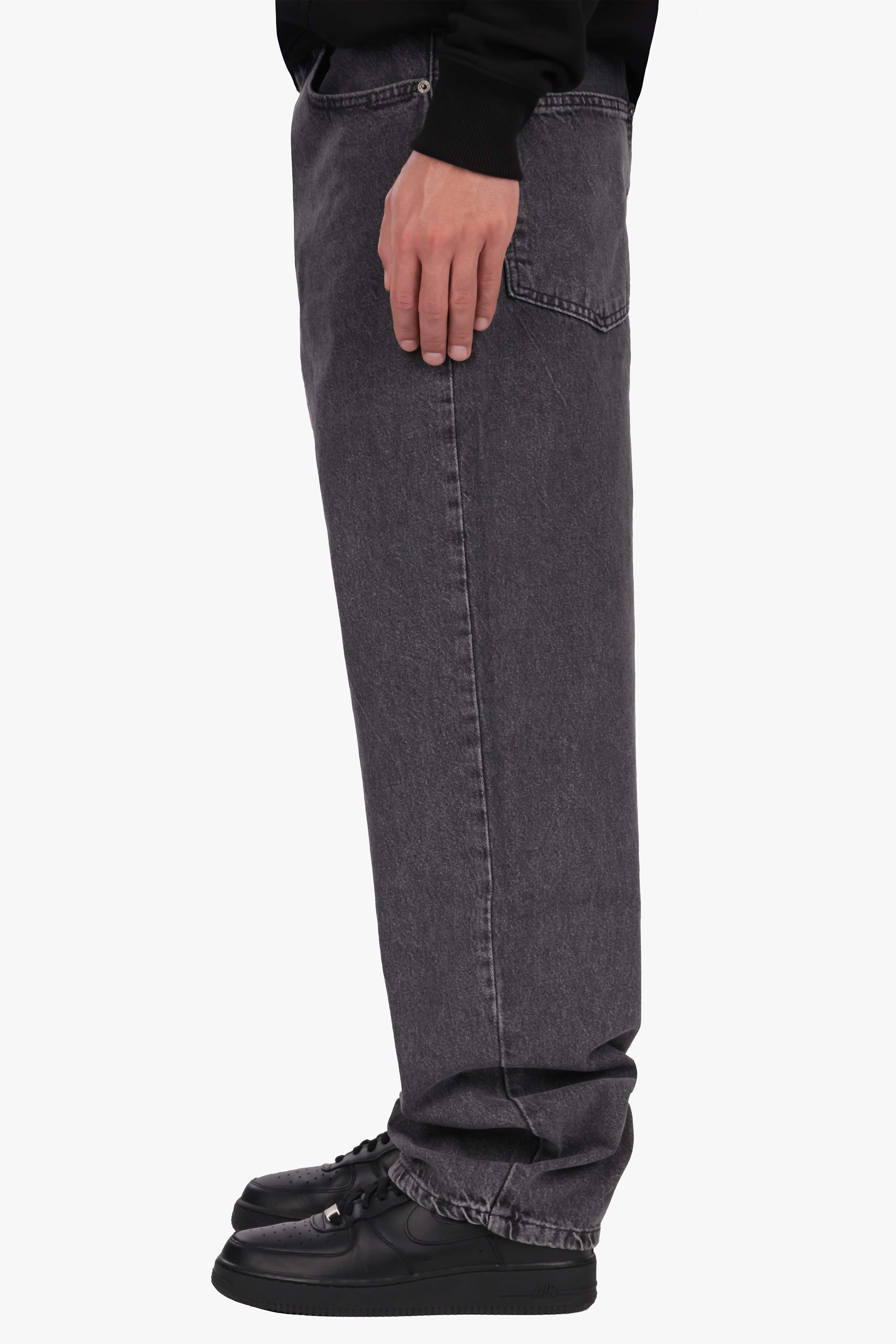 STRAIGHT LEG JEANS WASHED GREY