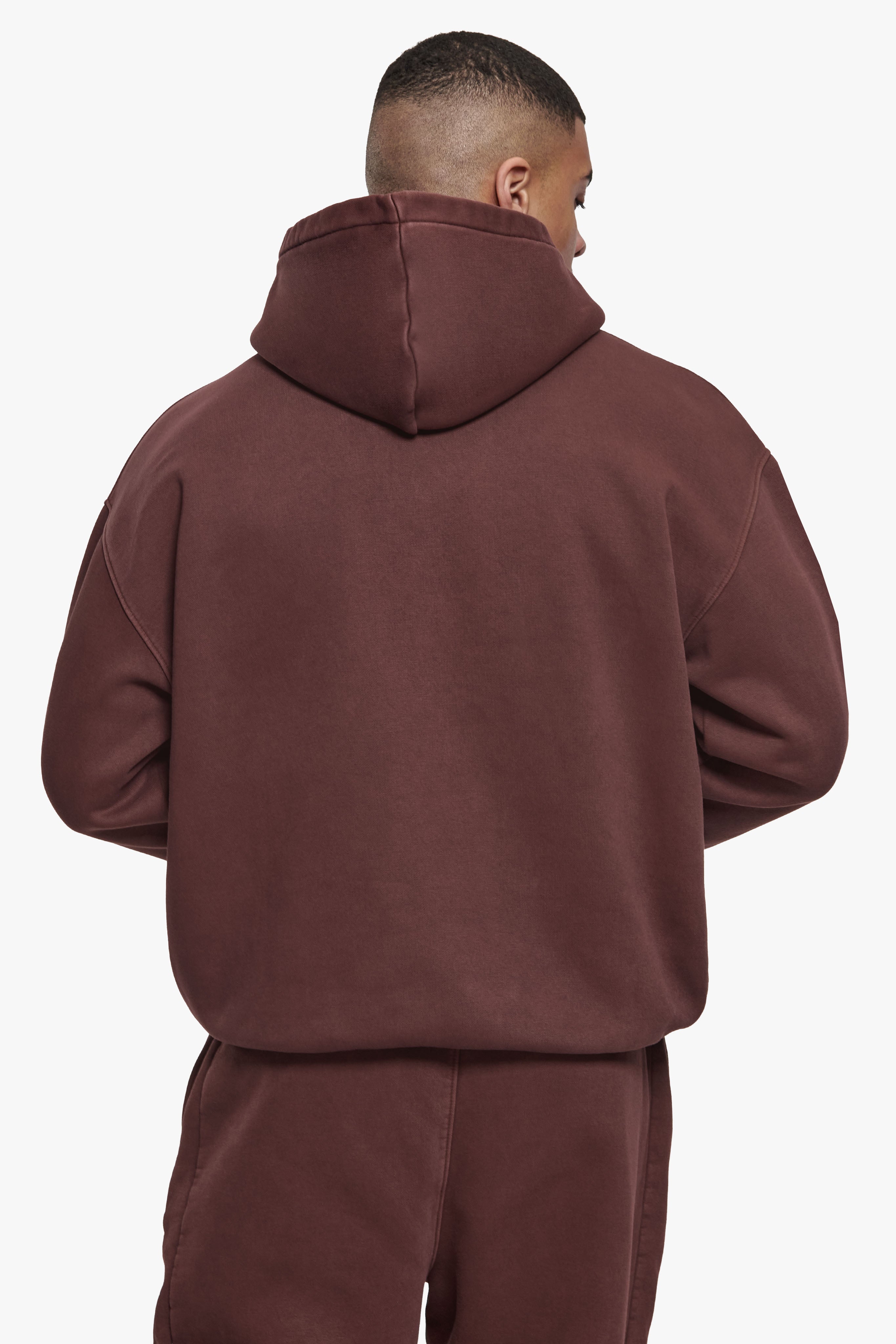 HD LOGO HOODIE ACID WASHED PLUM