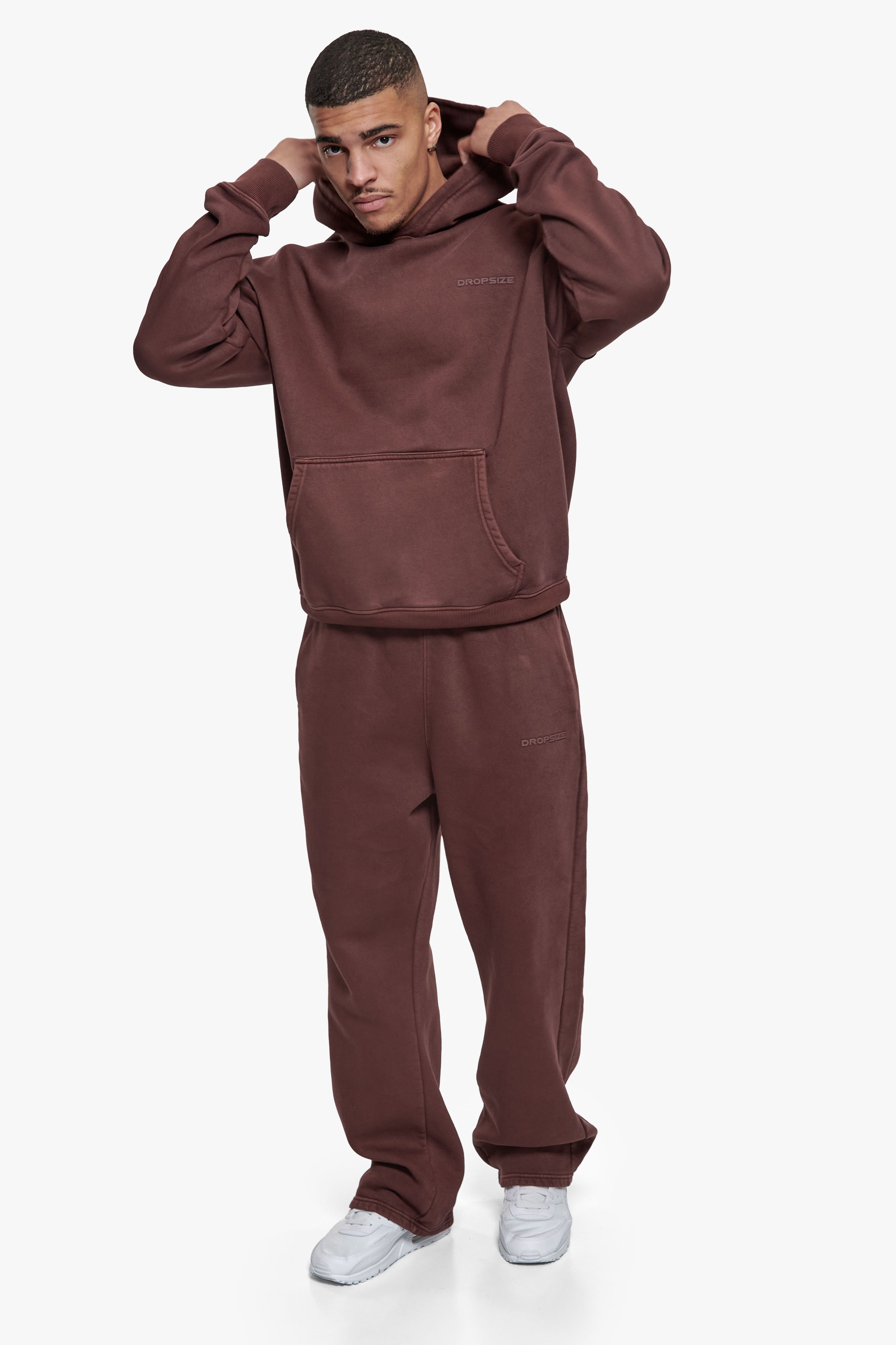 HD LOGO HOODIE ACID WASHED PLUM