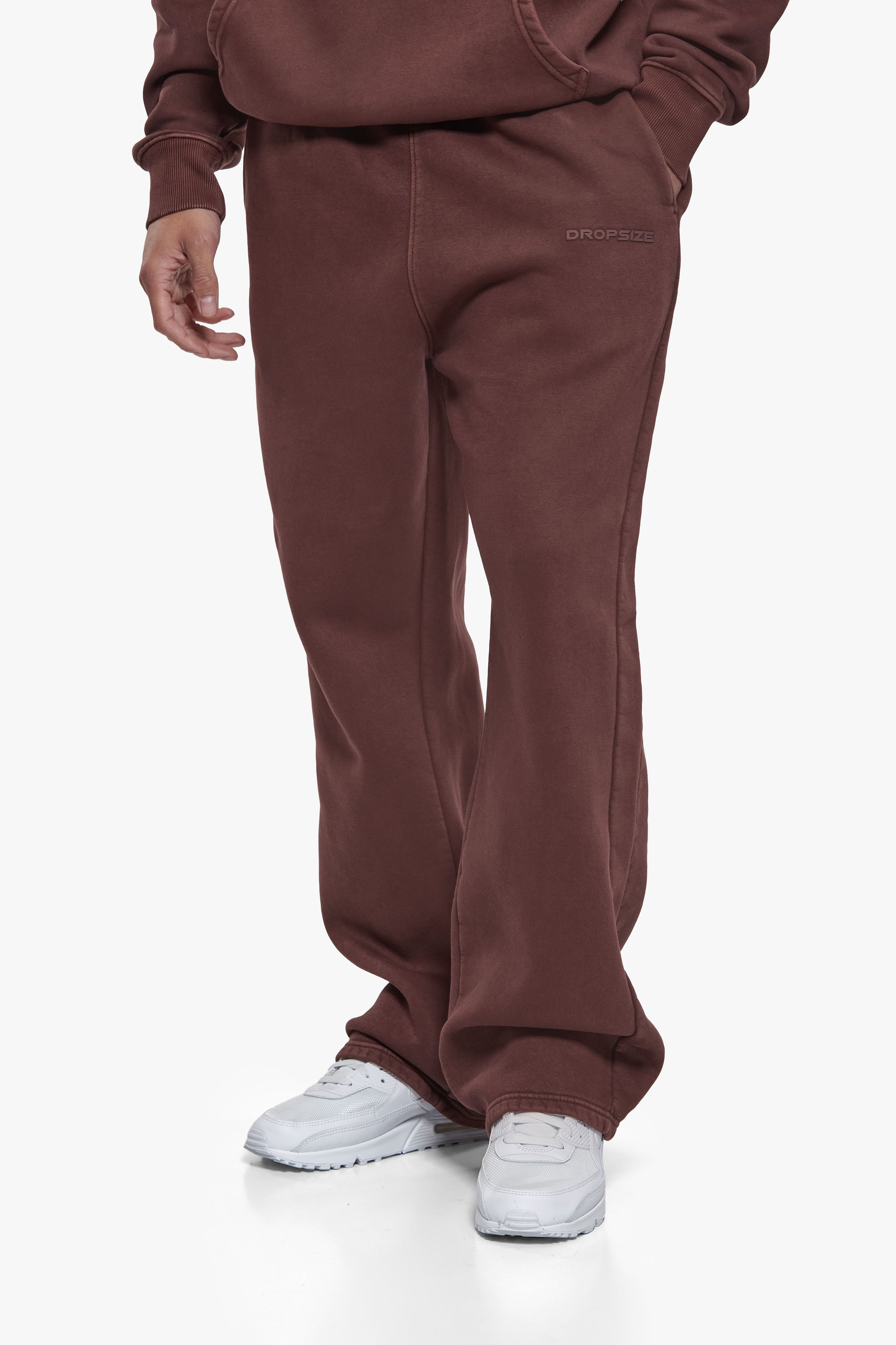HD OPEN LEG JOGGER ACID WASHED PLUM
