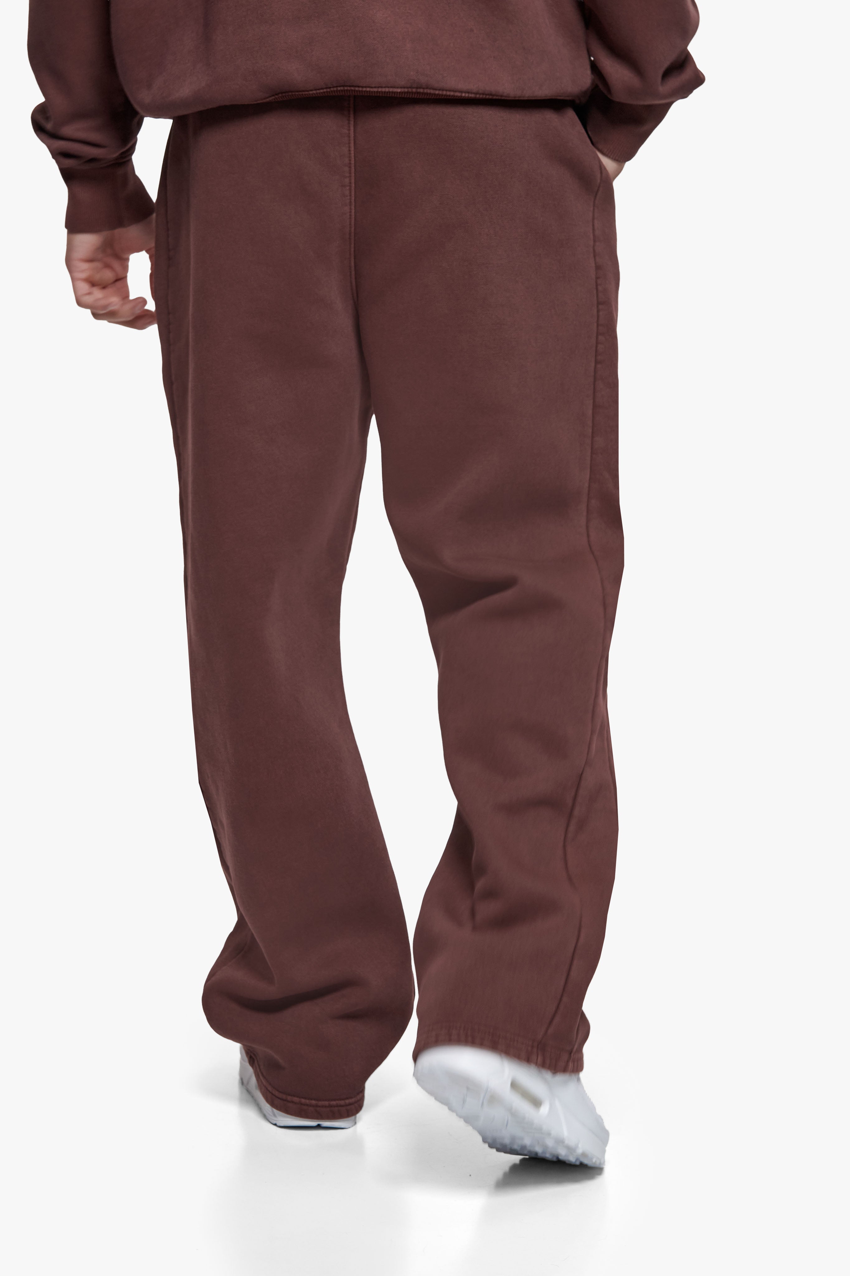 HD OPEN LEG JOGGER ACID WASHED PLUM