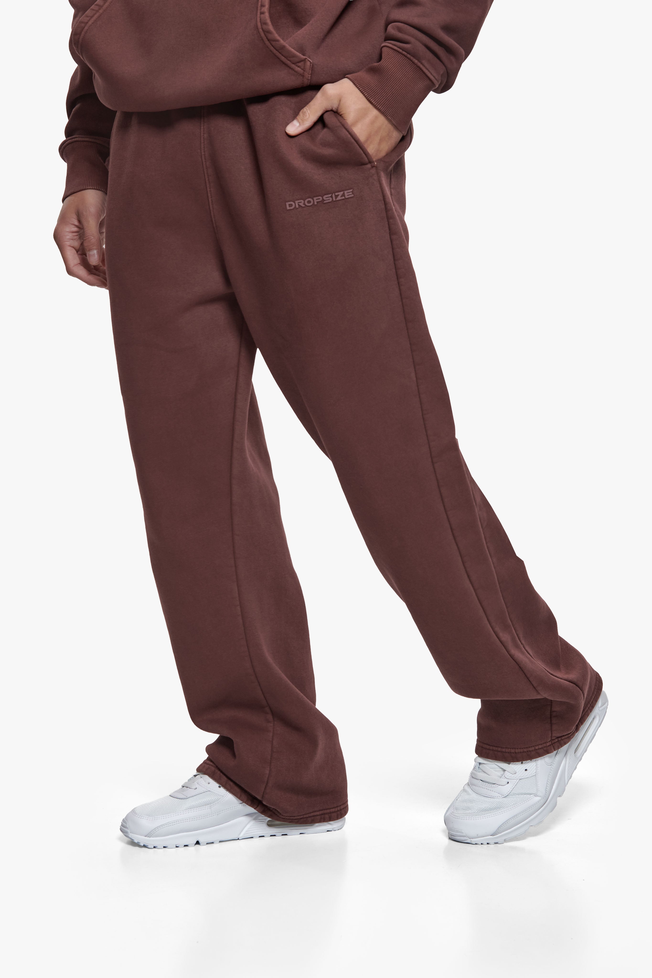 HD OPEN LEG JOGGER ACID WASHED PLUM