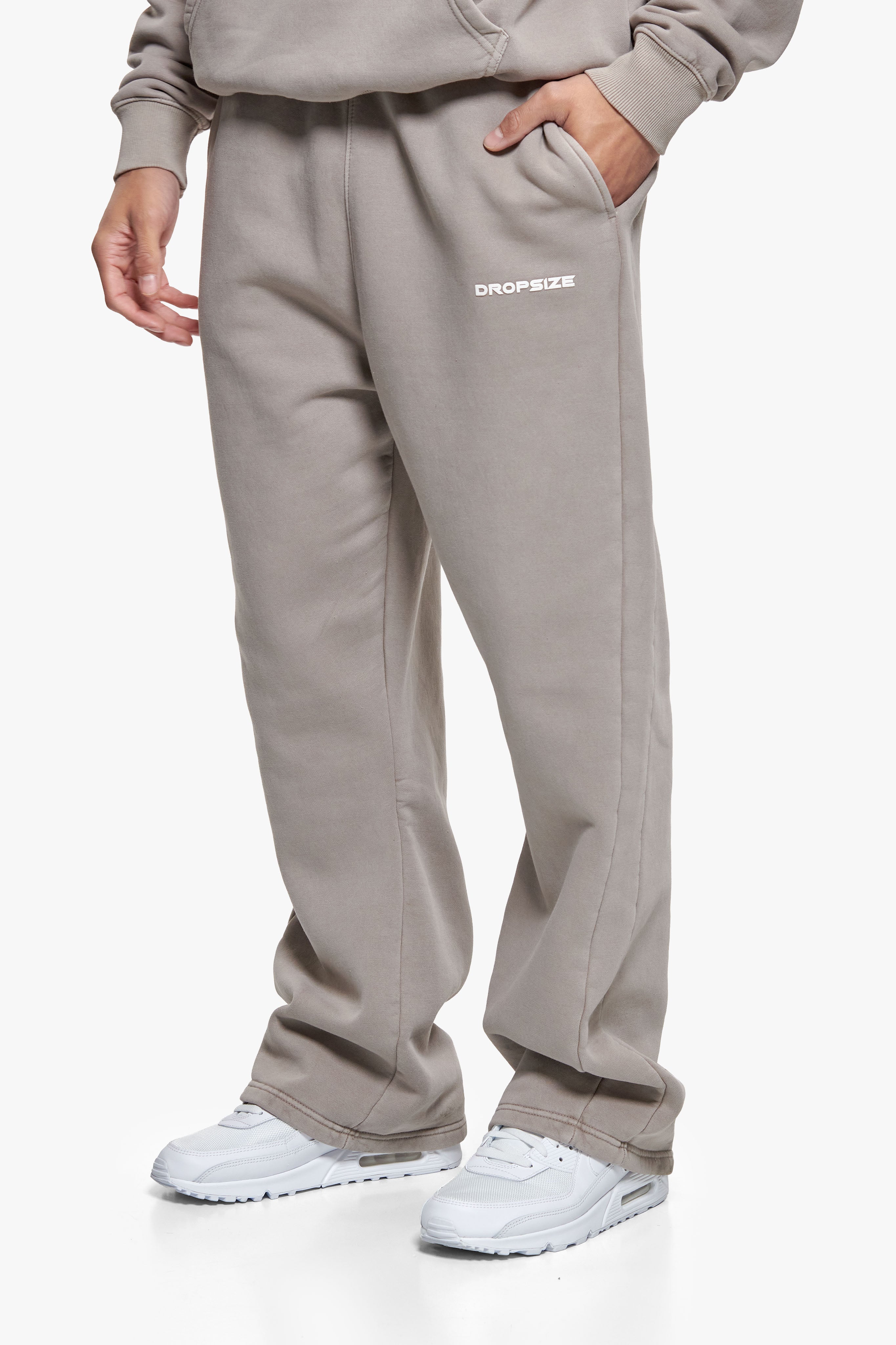 HD OPEN LEG JOGGER ACID WASHED MORNING DOVE