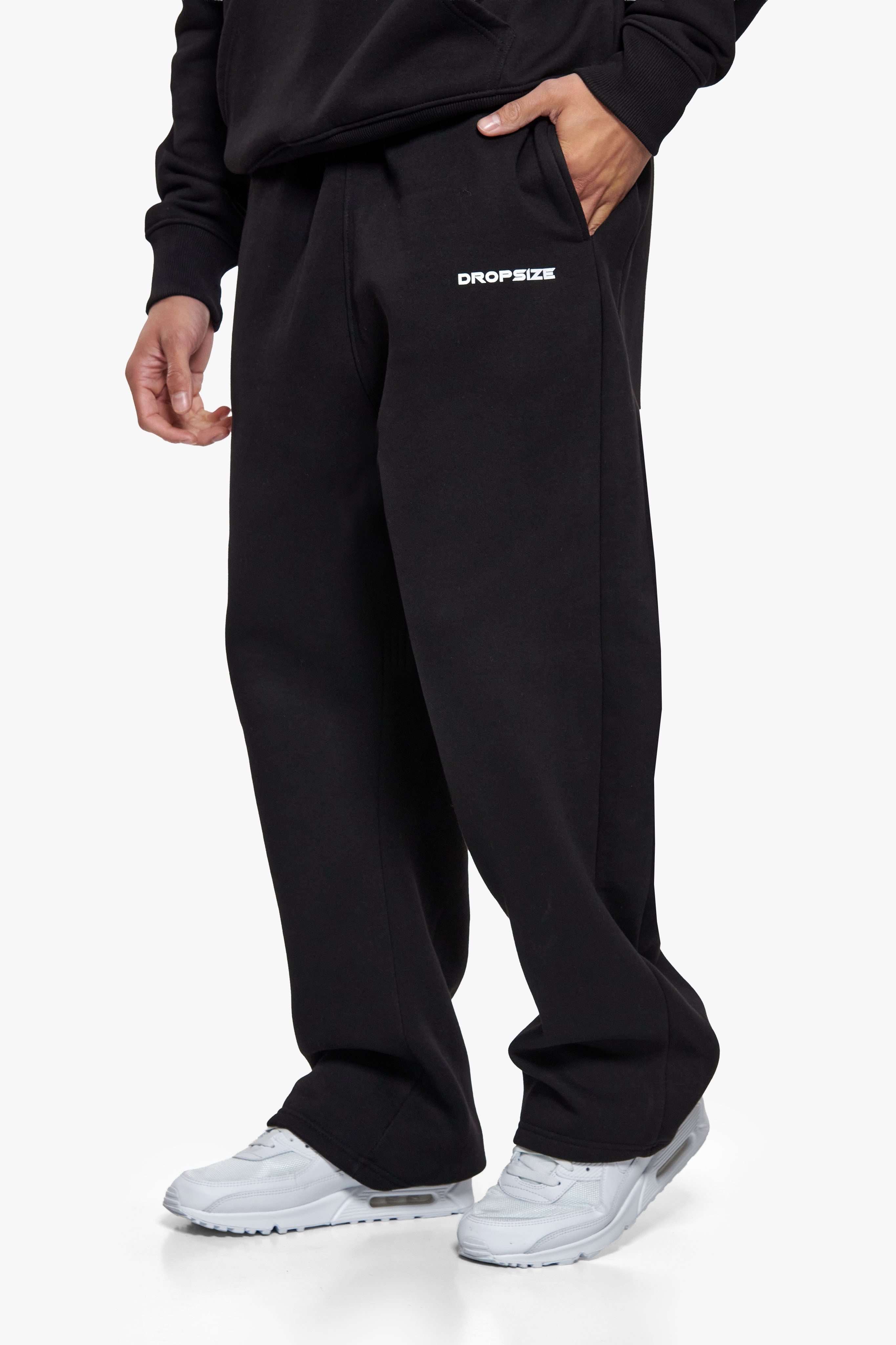 HD OPEN LEG JOGGER BLACK