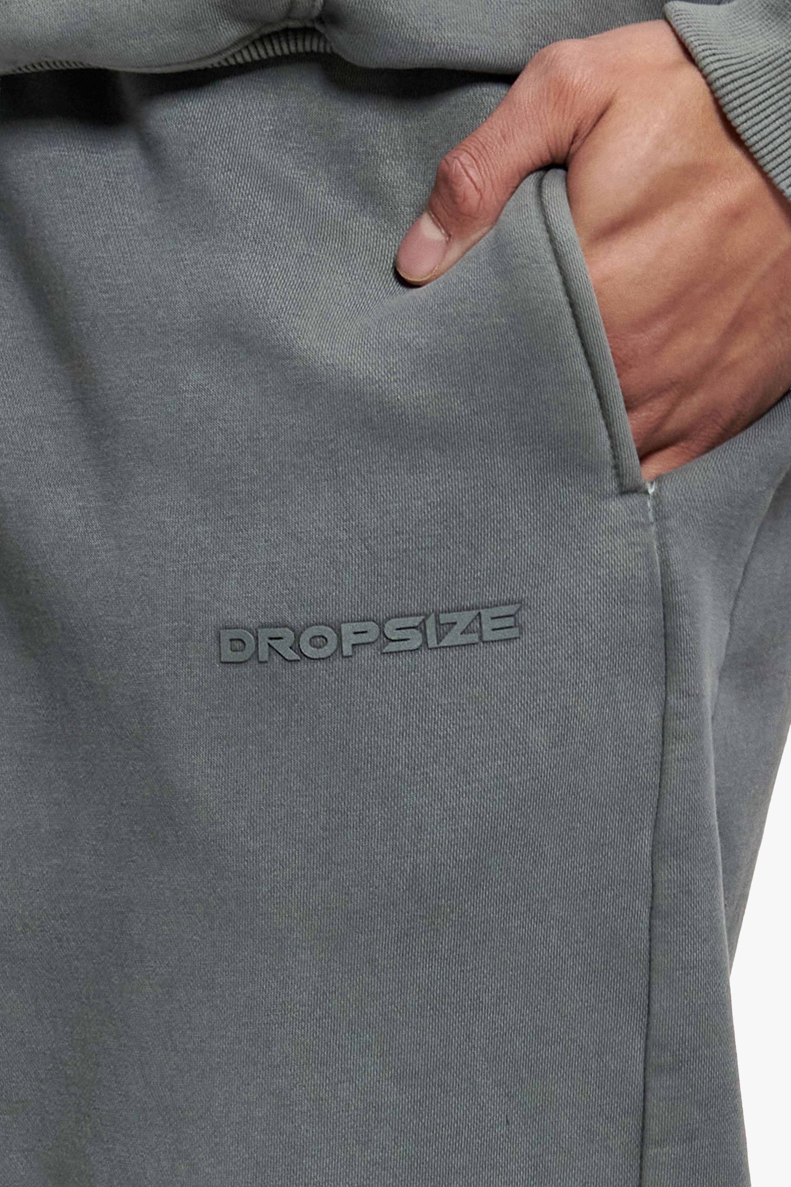 HD OPEN LEG JOGGER ACID WASHED LIGHT GREY