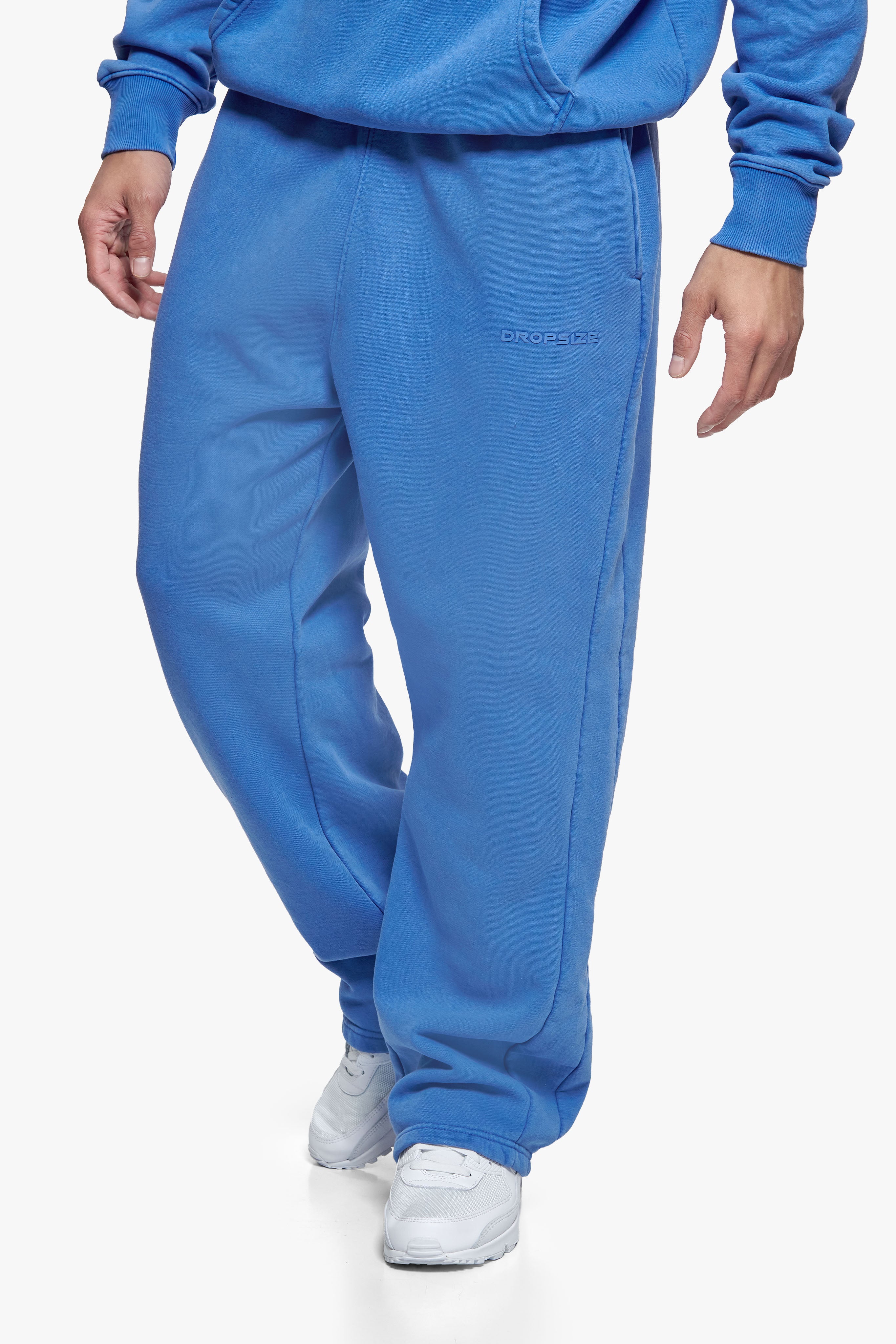 HD OPEN LEG JOGGER WASHED BLUE