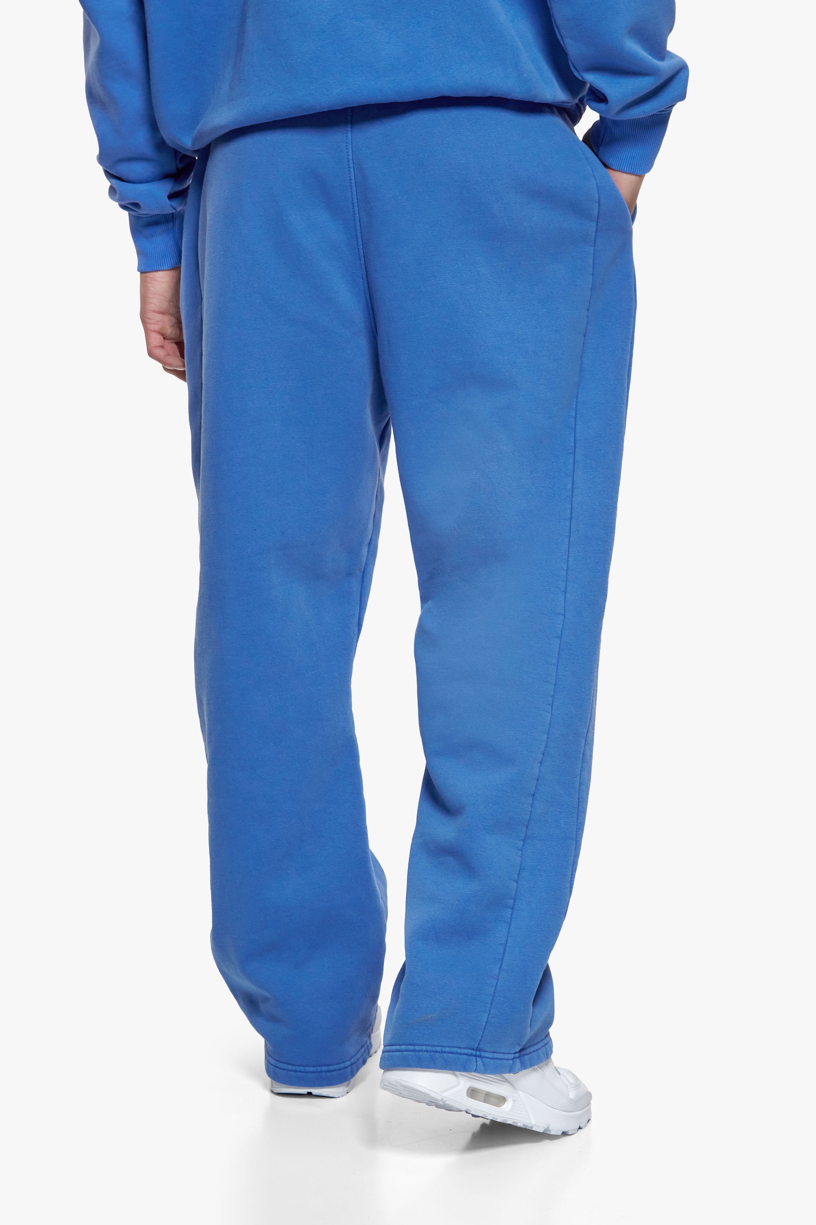 HD OPEN LEG JOGGER WASHED BLUE