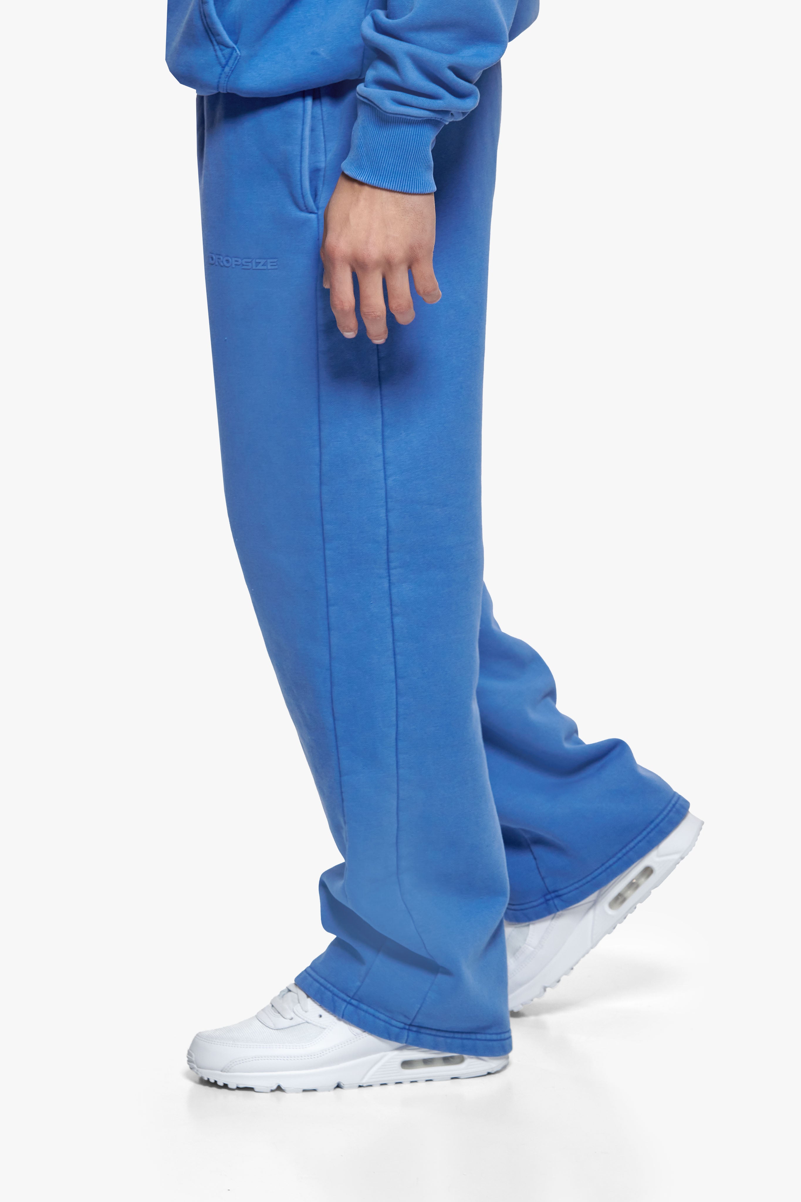 HD OPEN LEG JOGGER WASHED BLUE