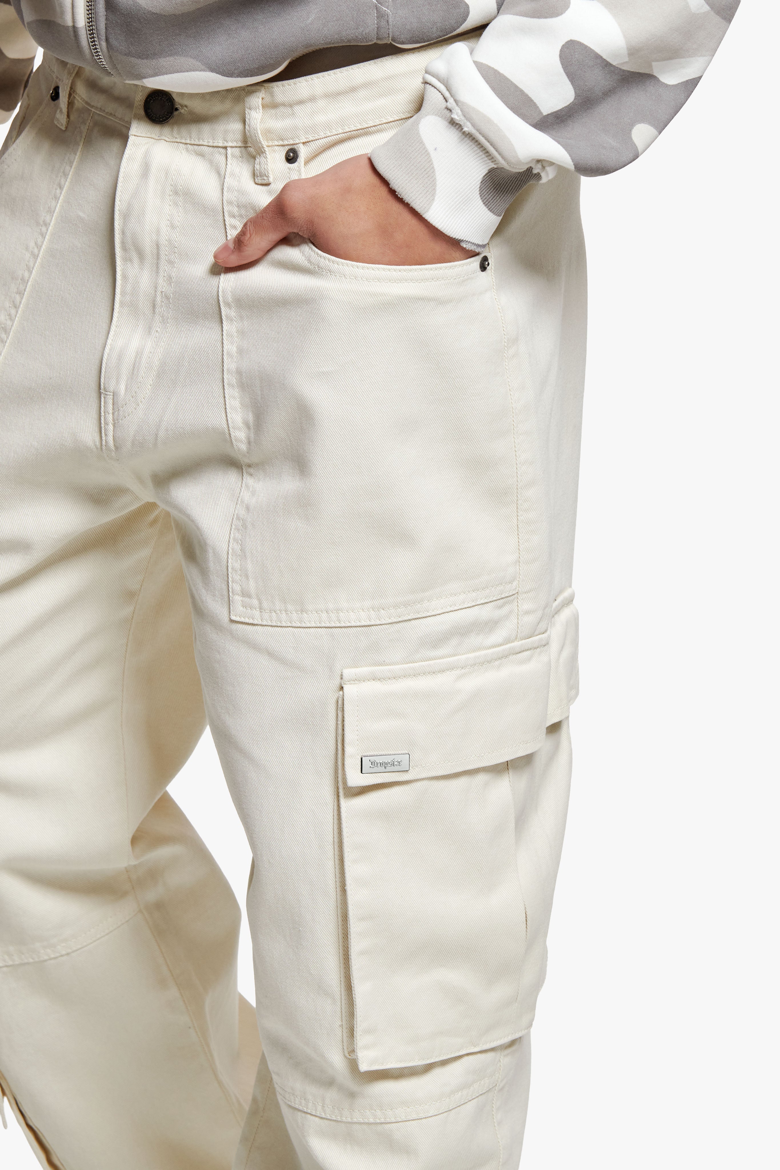 CARGO PANTS CREAM WHITE