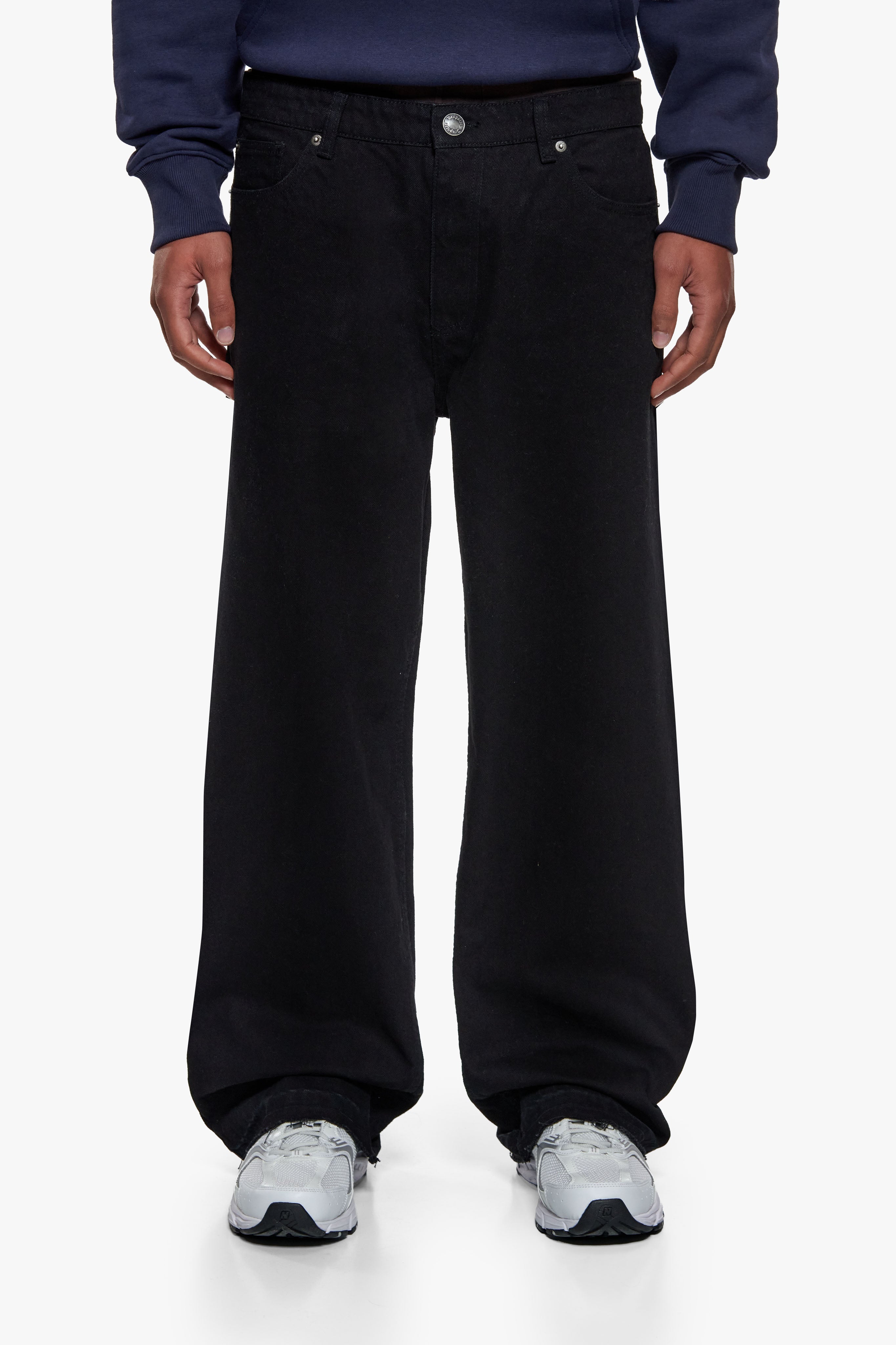 OPEN LEG JEANS BLACK