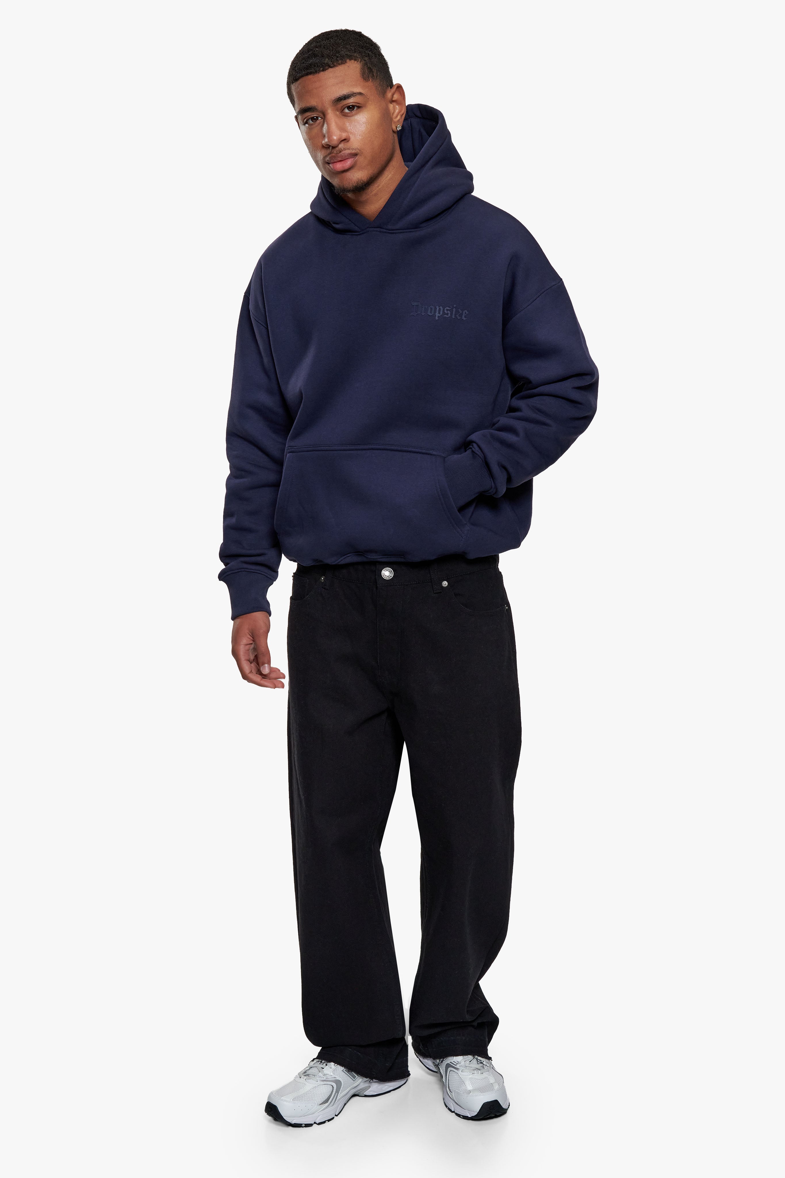 OPEN LEG JEANS BLACK