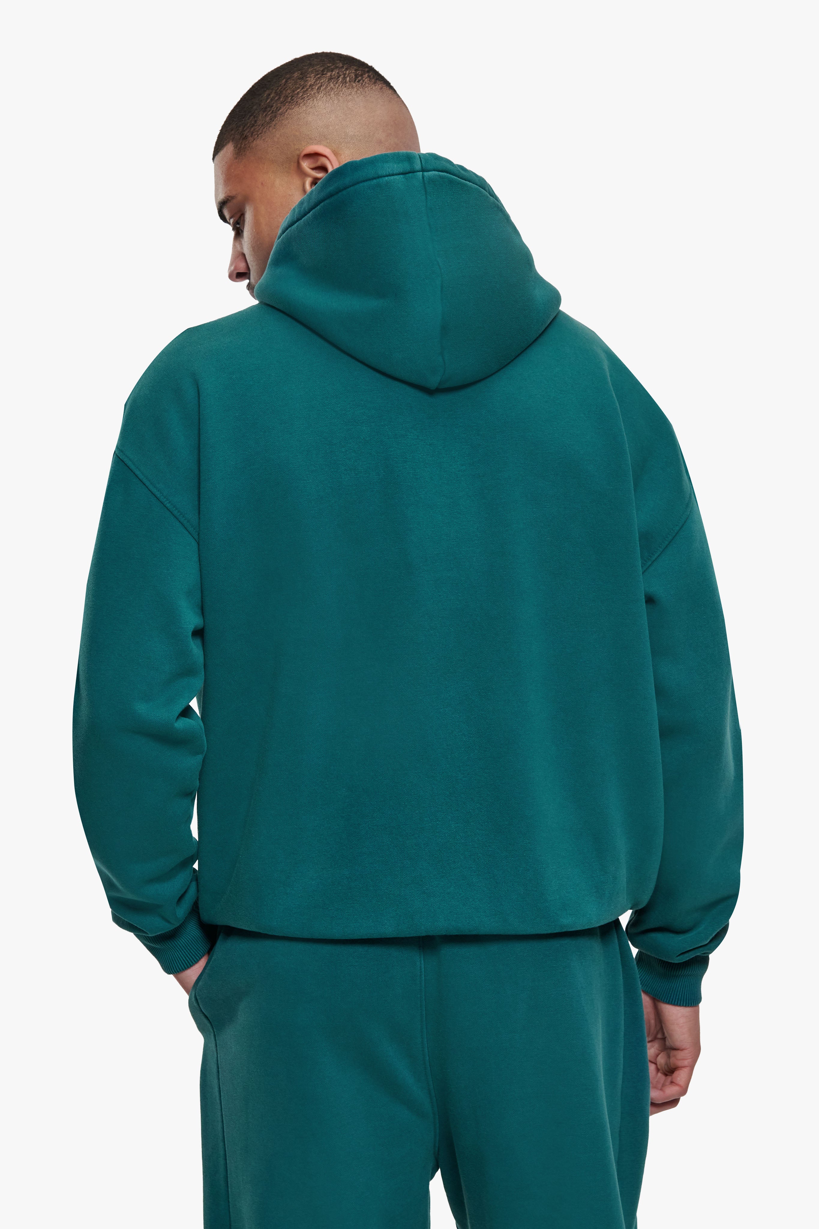 HD LOGO HOODIE WASHED TEAL GREEN
