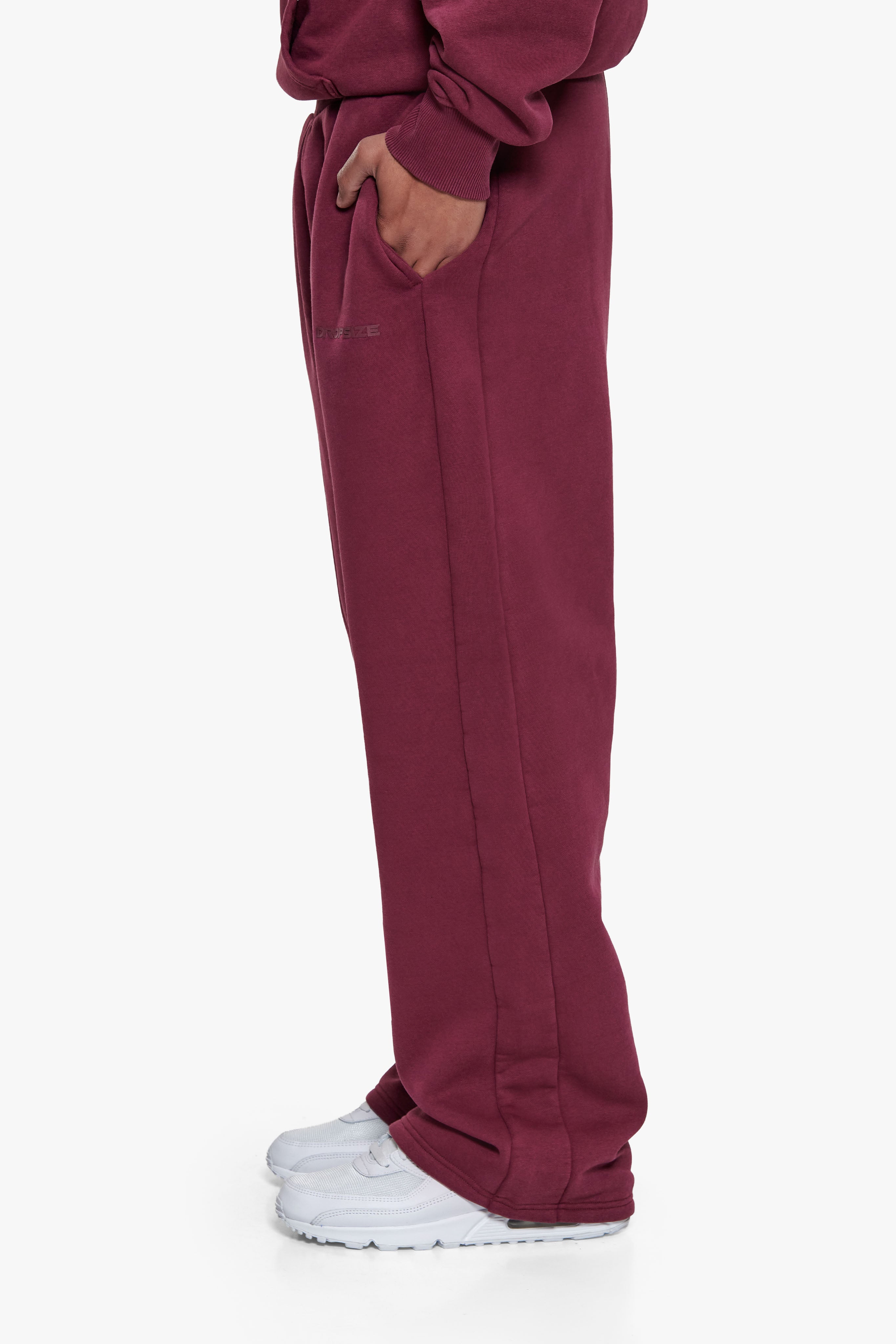 HD LOGO OPEN LEG JOGGER WASHED CRANBERRY RED