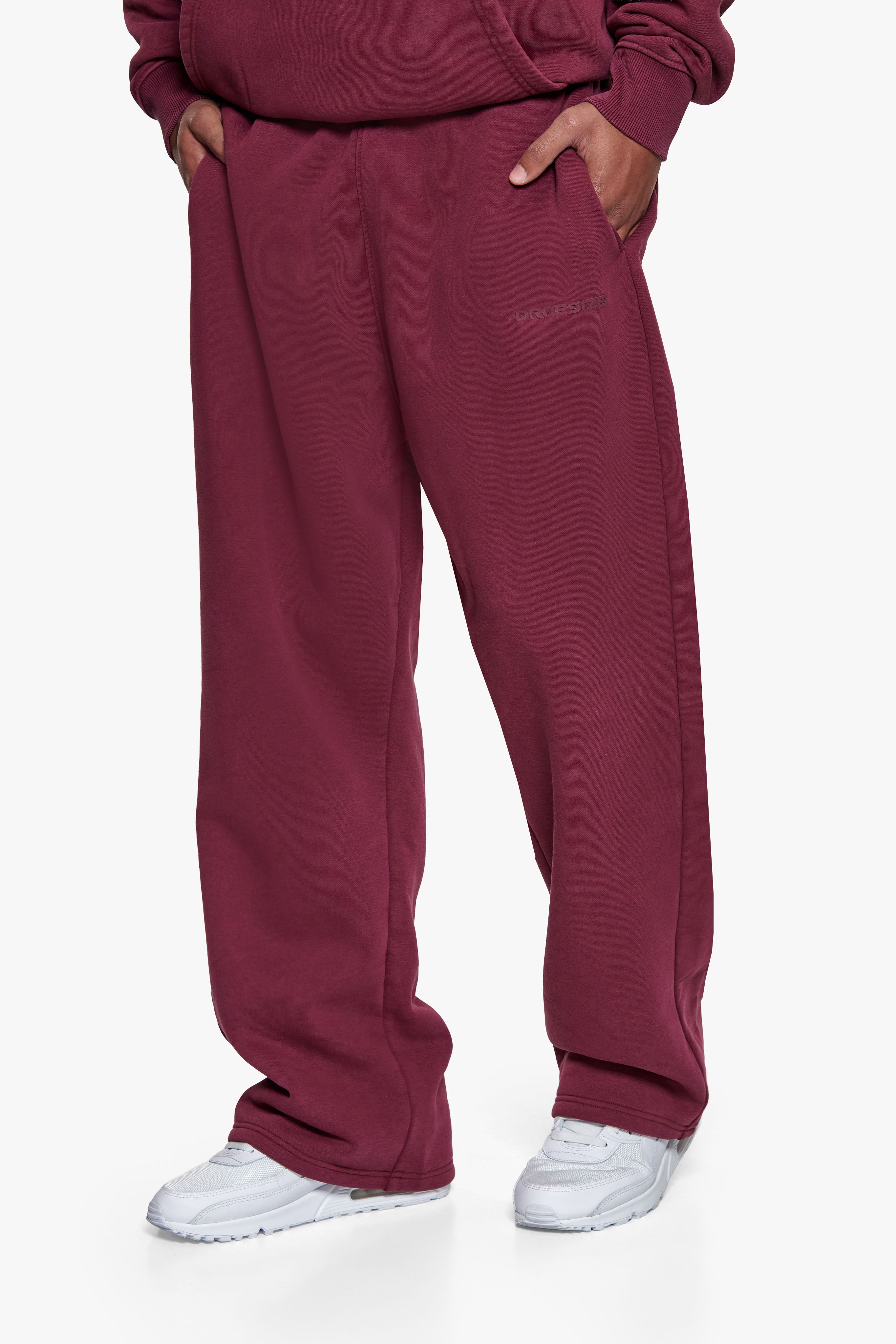 HD LOGO OPEN LEG JOGGER WASHED CRANBERRY RED