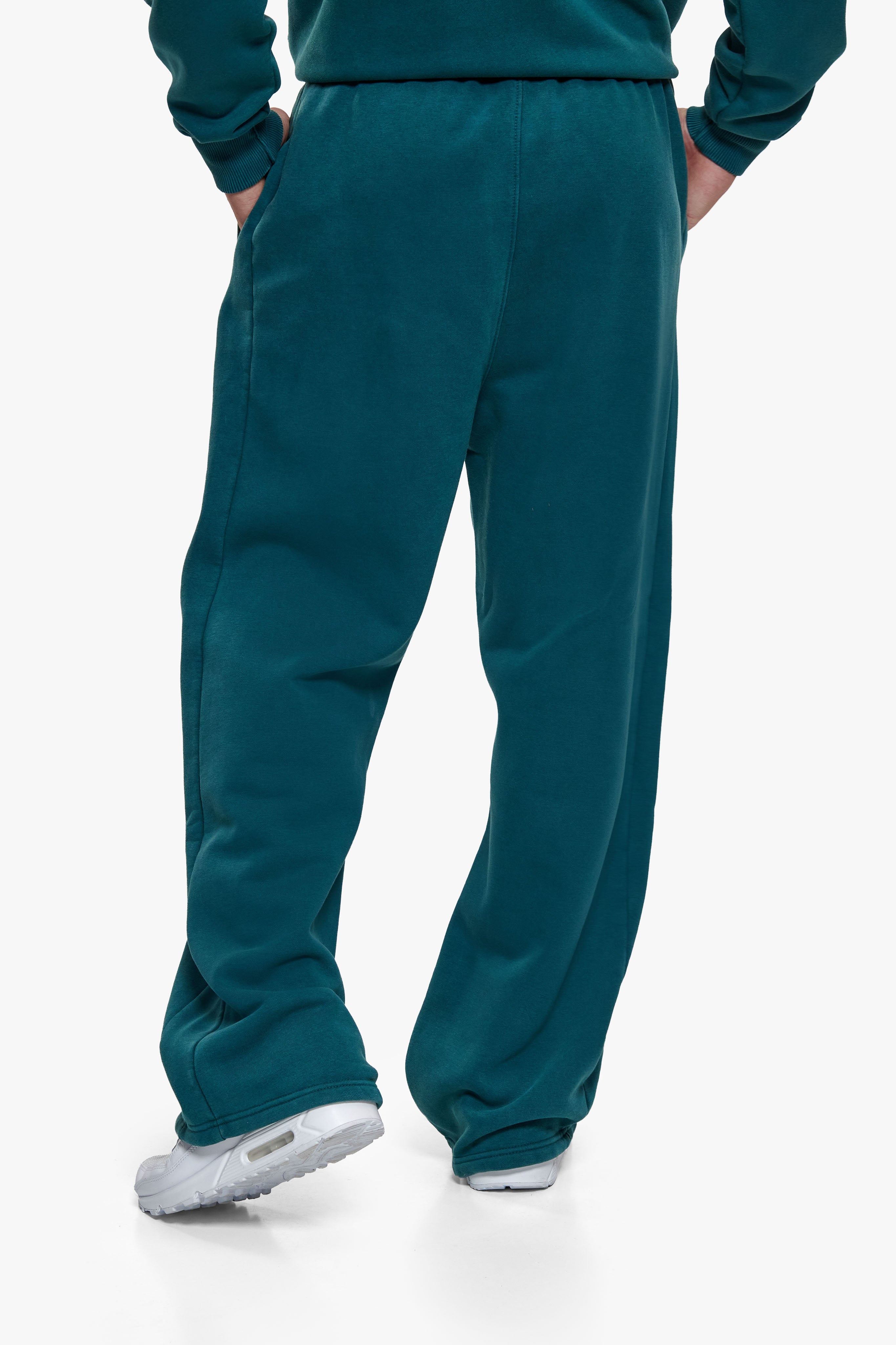 HD LOGO OPEN LEG JOGGER WASHED TEAL GREEN