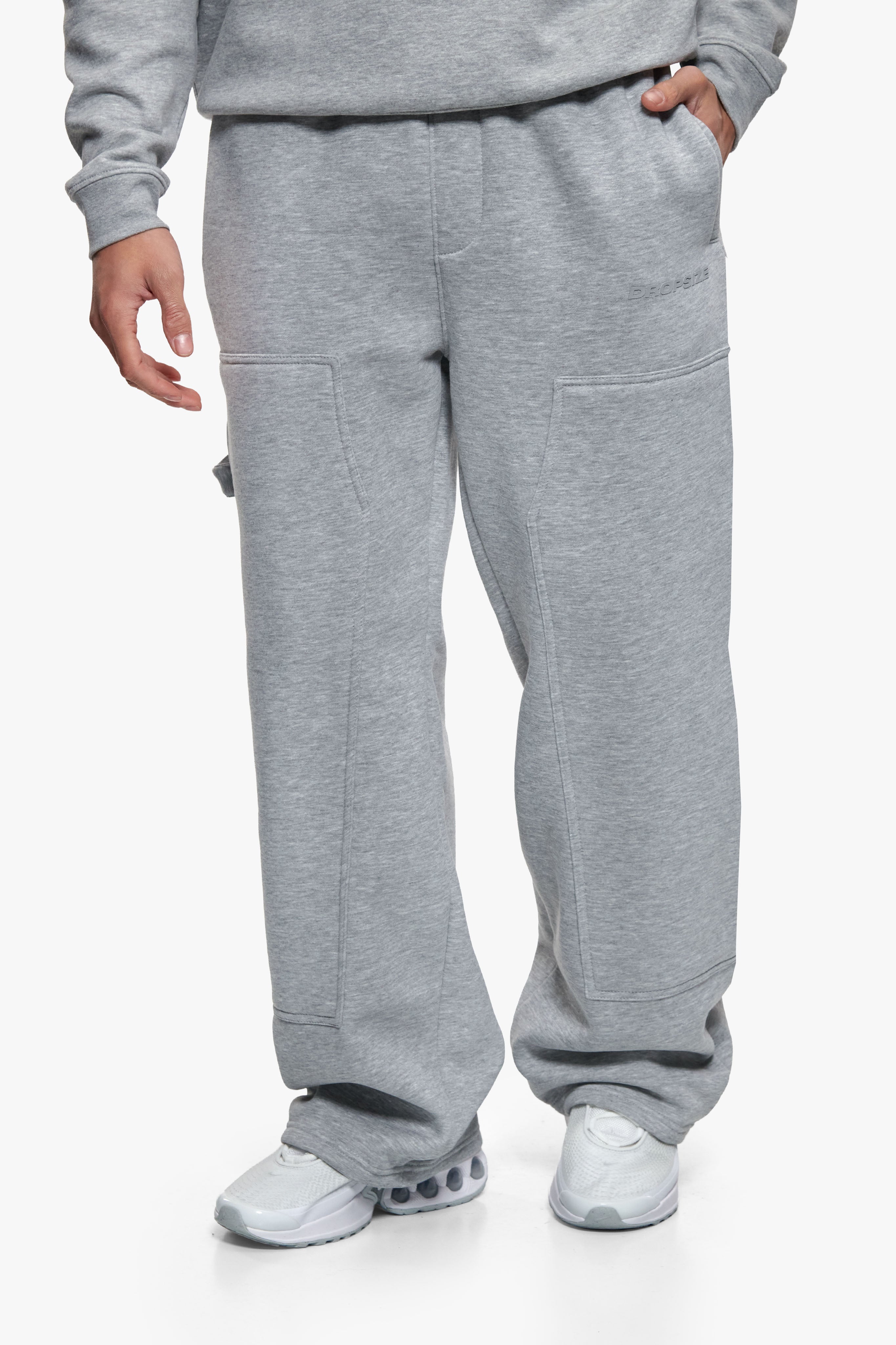 CARPENTER OPEN LEG JOGGER GREY MELANGE