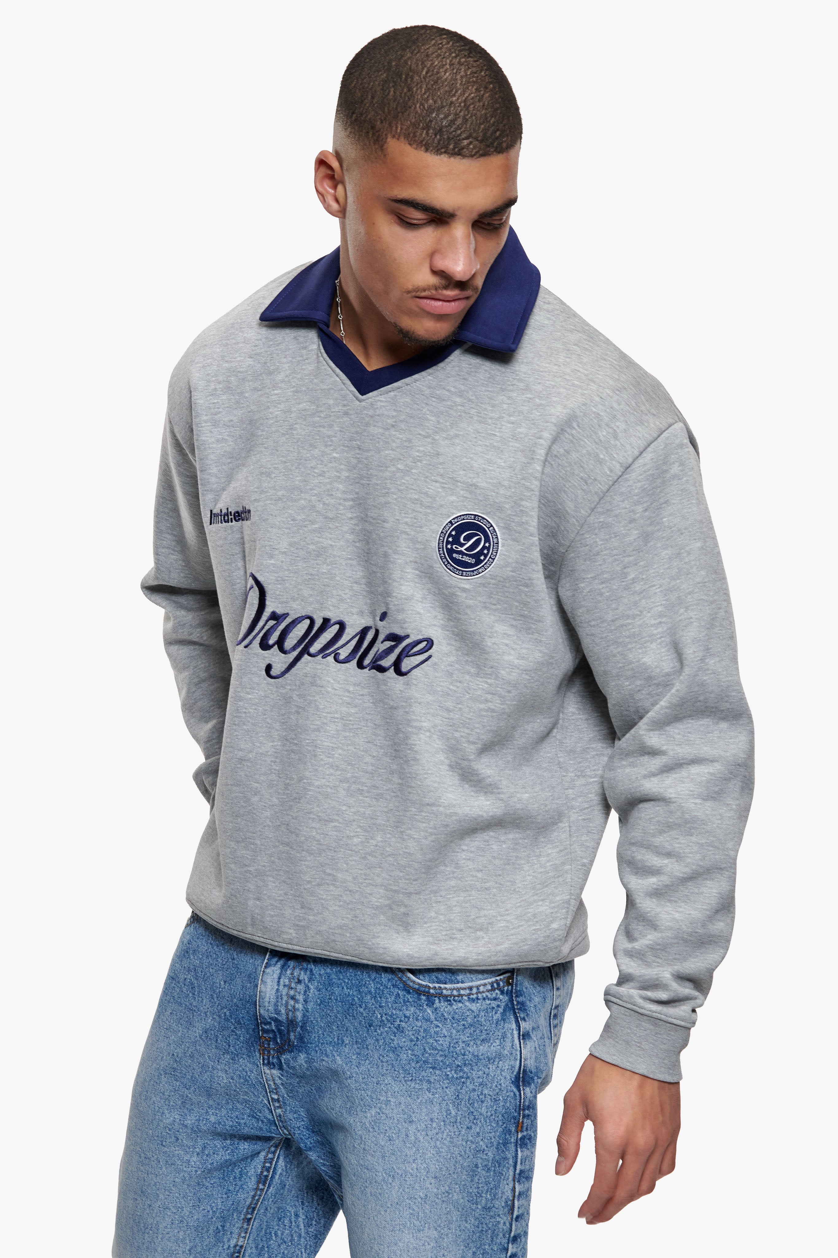 SPORTS LONGSLEEVE POLOSHIRT GREY MELANGE