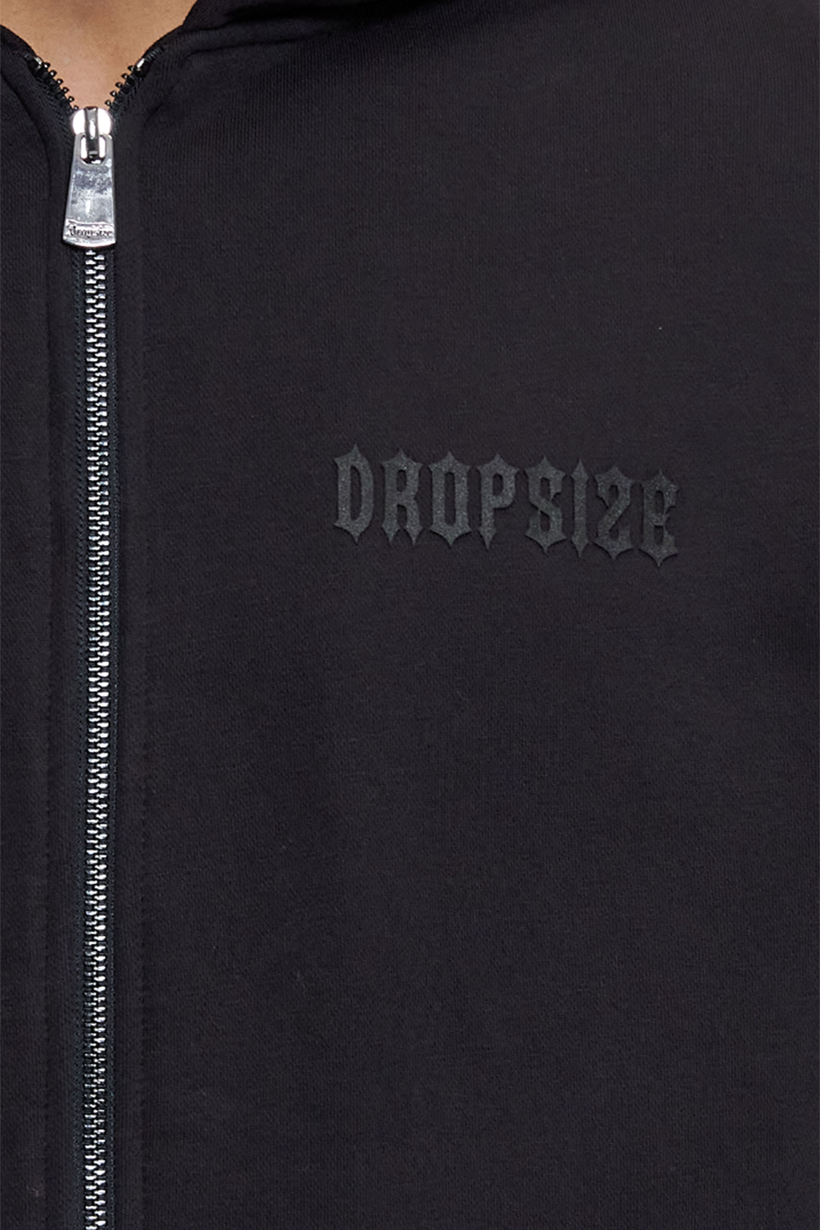 ESSENTIAL BOXY ZIP HOODIE WASHED ANTRACITE