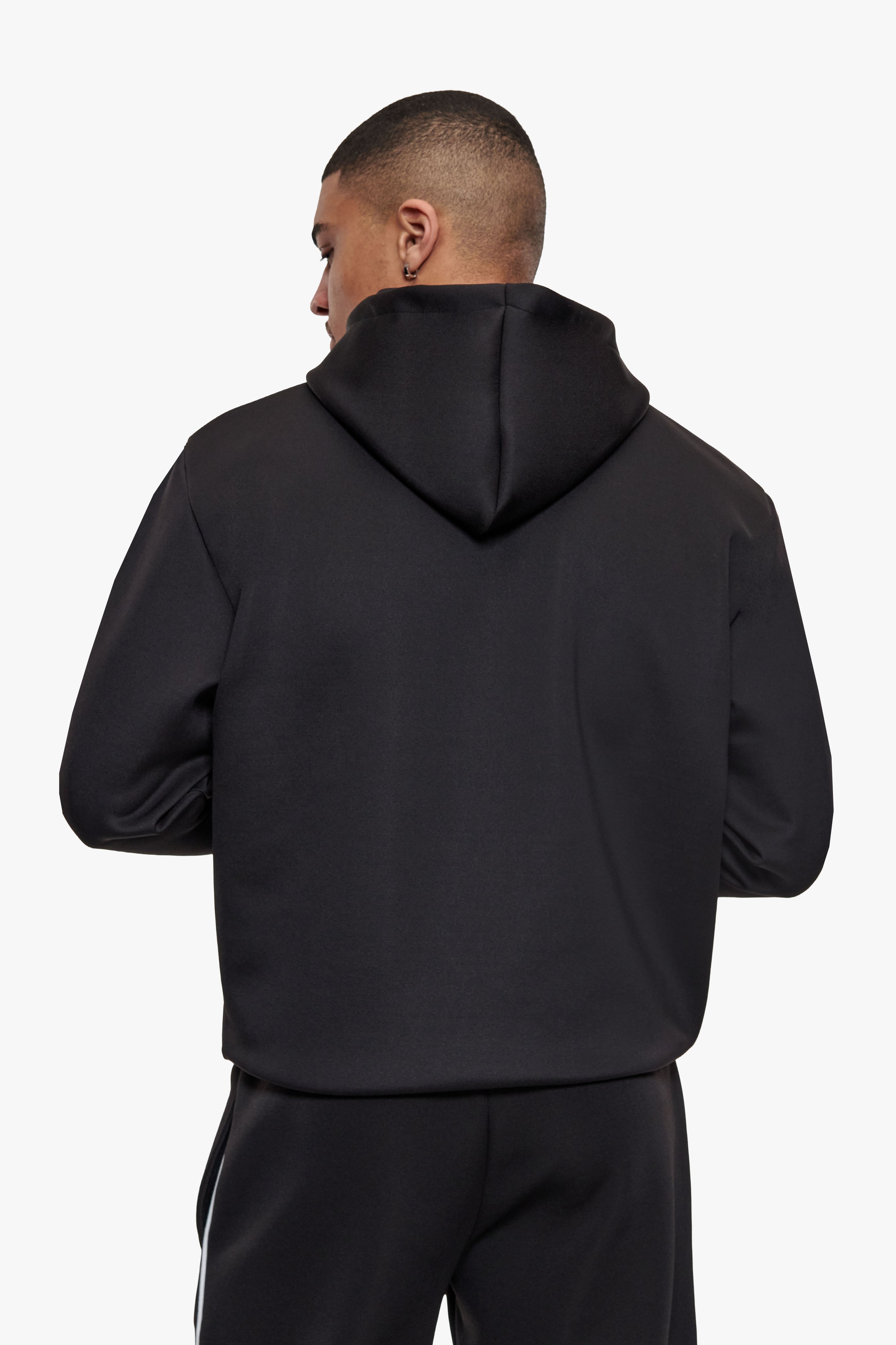 SCUBA ZIP HOODIE BLACK