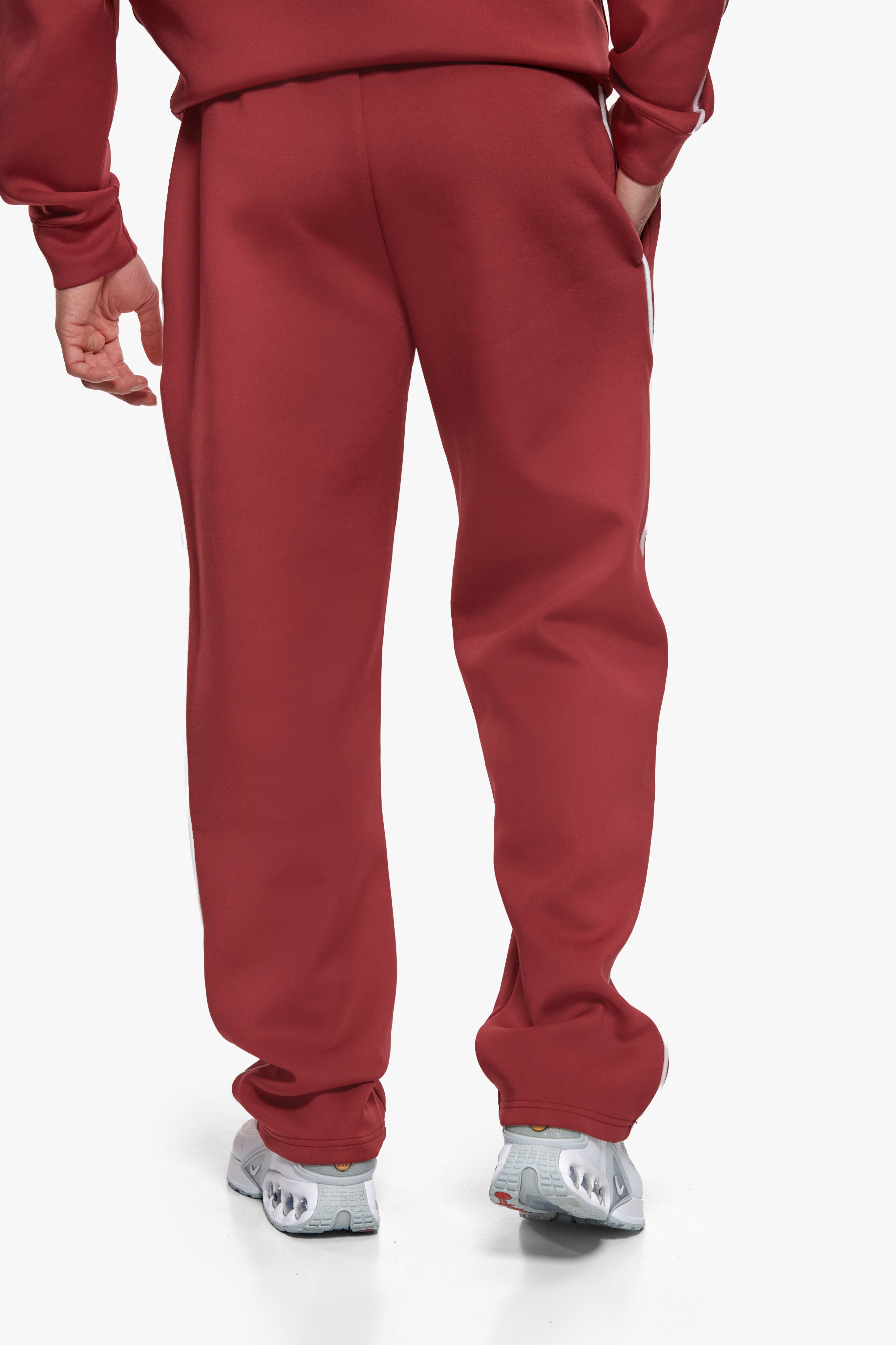 SCUBA OPEN LEG JOGGER BURGUNDY RED
