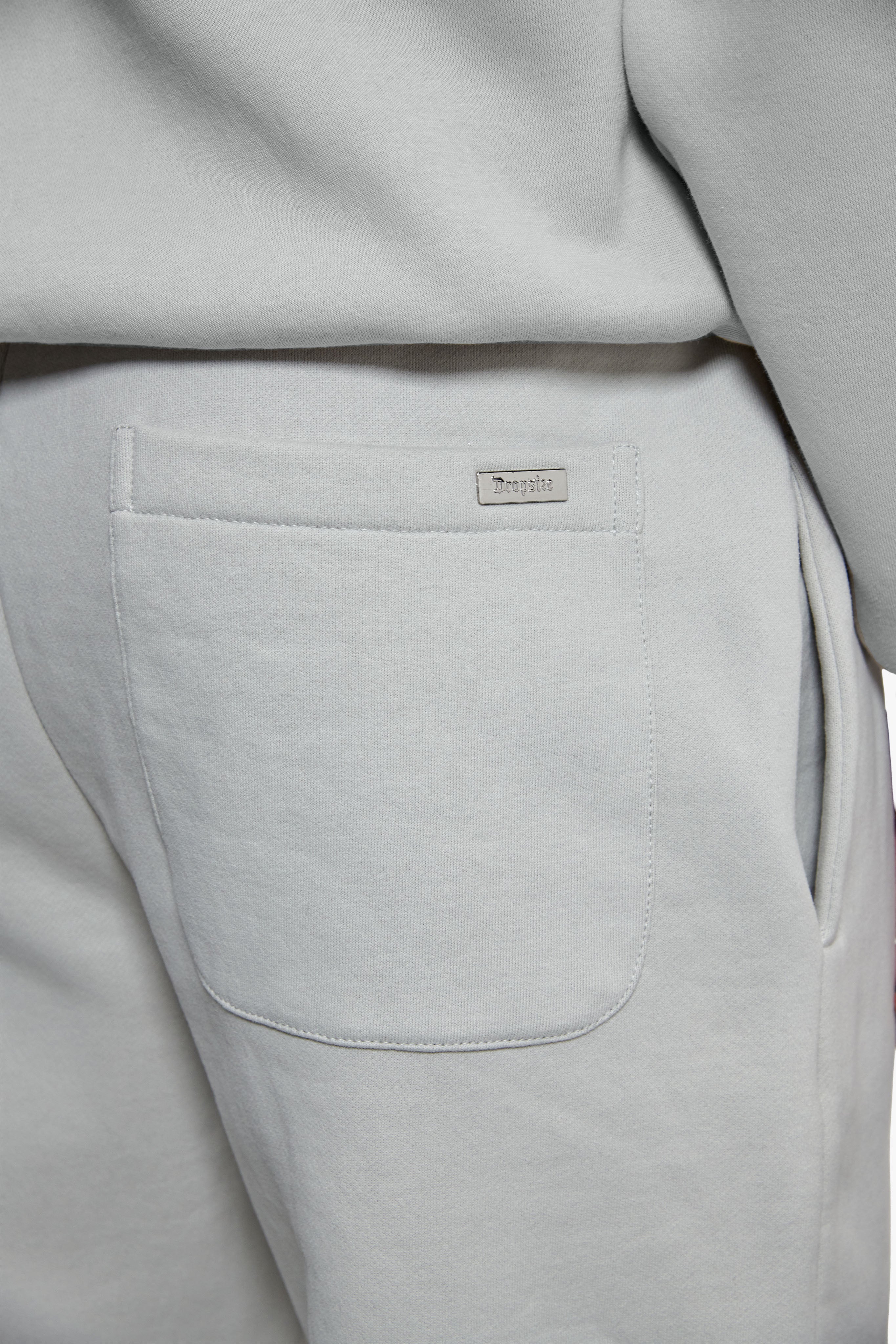 URBAN PINTUCK OPEN LEG JOGGER LIGHT GREY