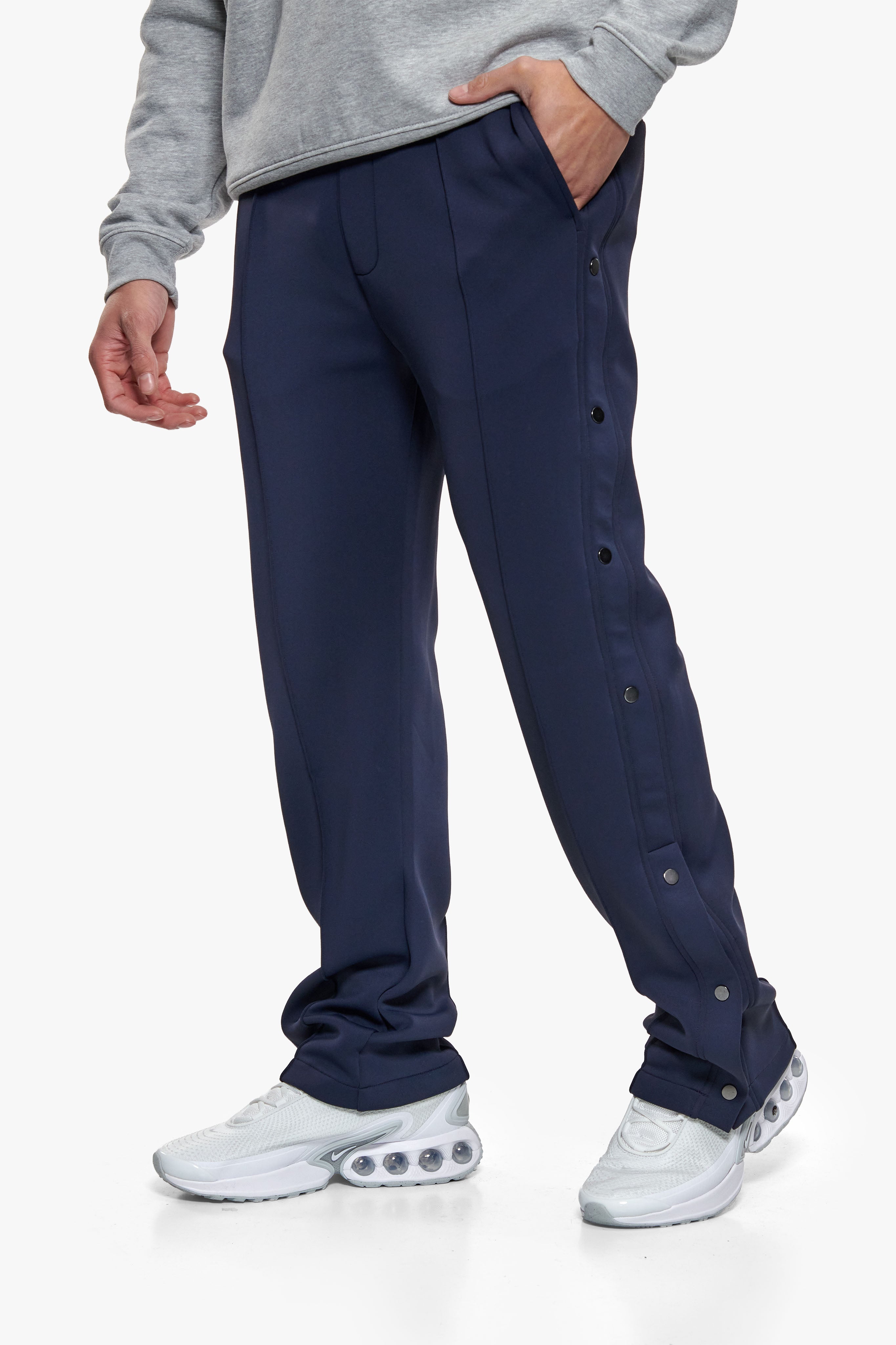 SCUBA PINTUCK OPEN LEG JOGGER NAVY