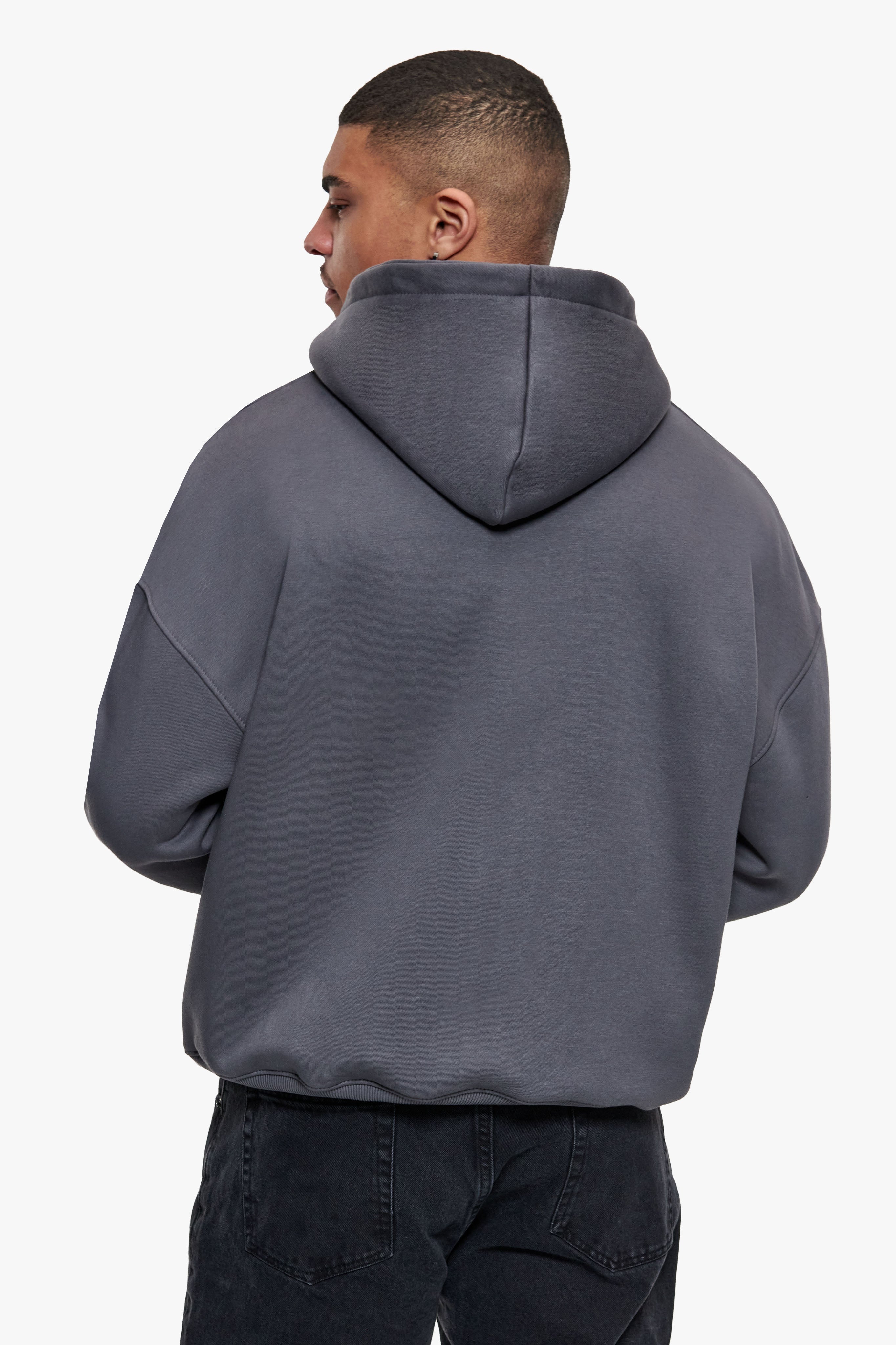 CARPENTER DOUBLE ZIP HOODIE STEEL GREY